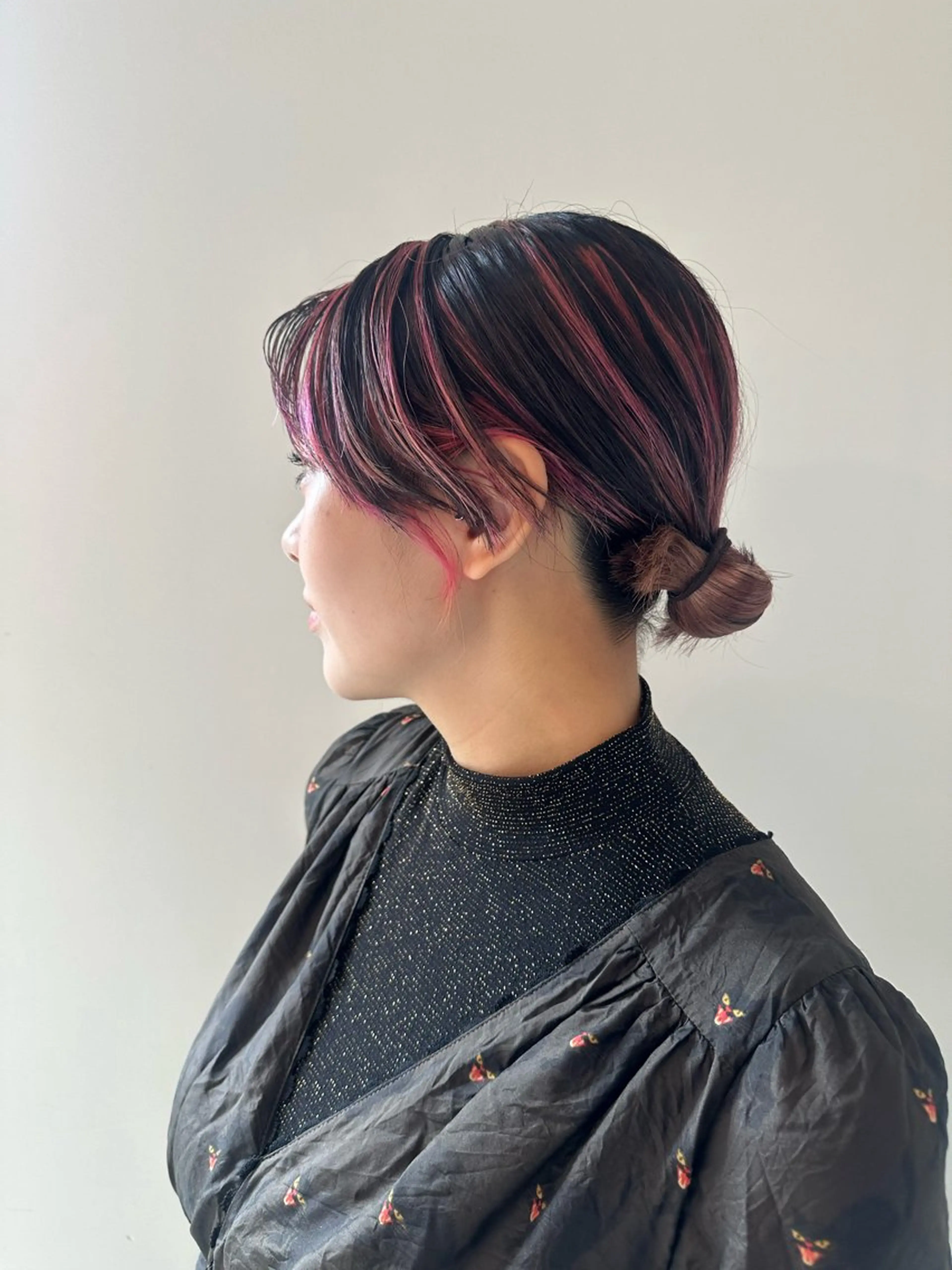 セミロング カラー ハイライトカラー ピンクカラー ハイライト カット ヘアカラー トリートメント 中目黒🌼 🌼ハナのヘアスタイル