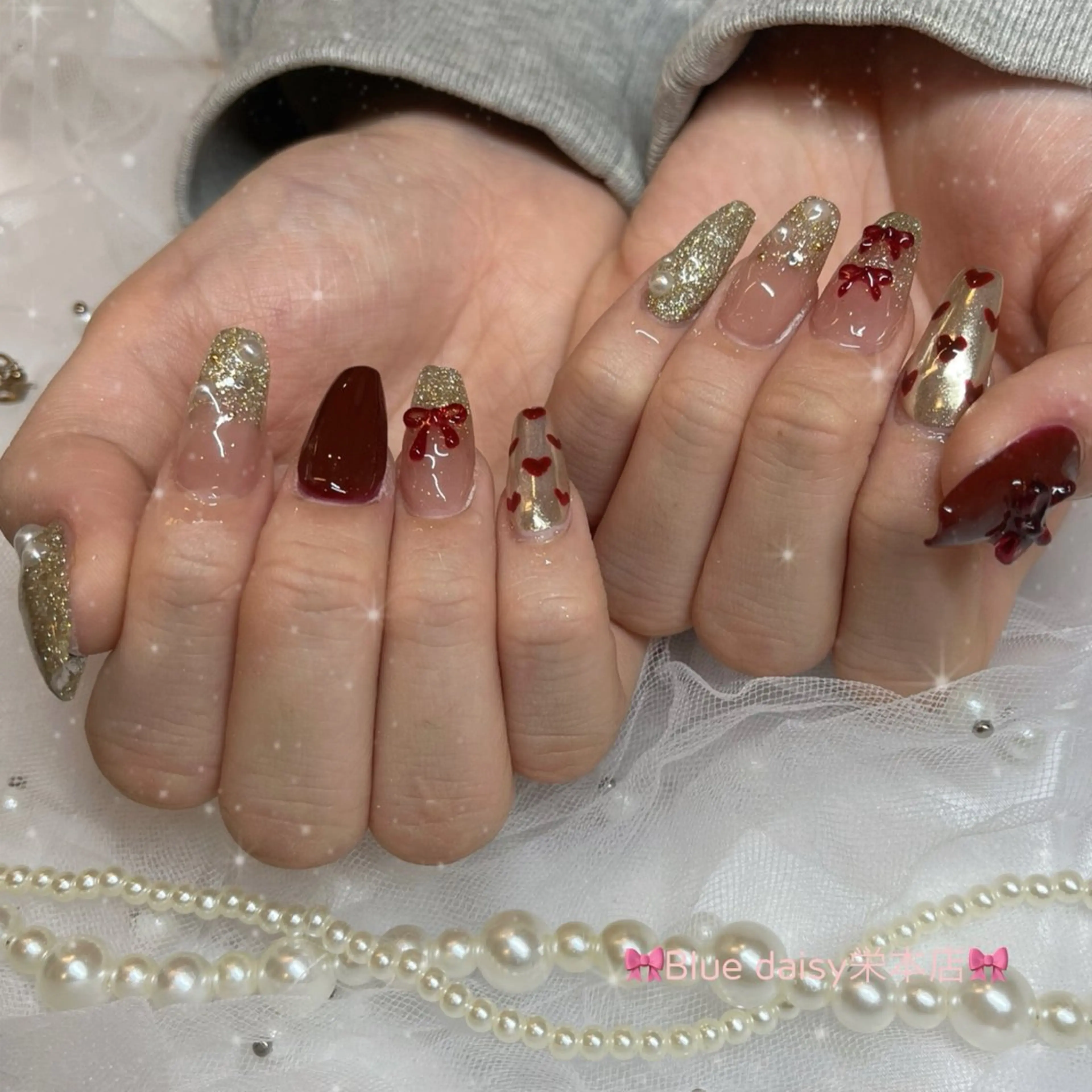 オフなし🧸持ち込みジェルアートフリー🍀(前日までに画像の送信お願いします) 【3D痛ネイルオーダー🉑】の写真