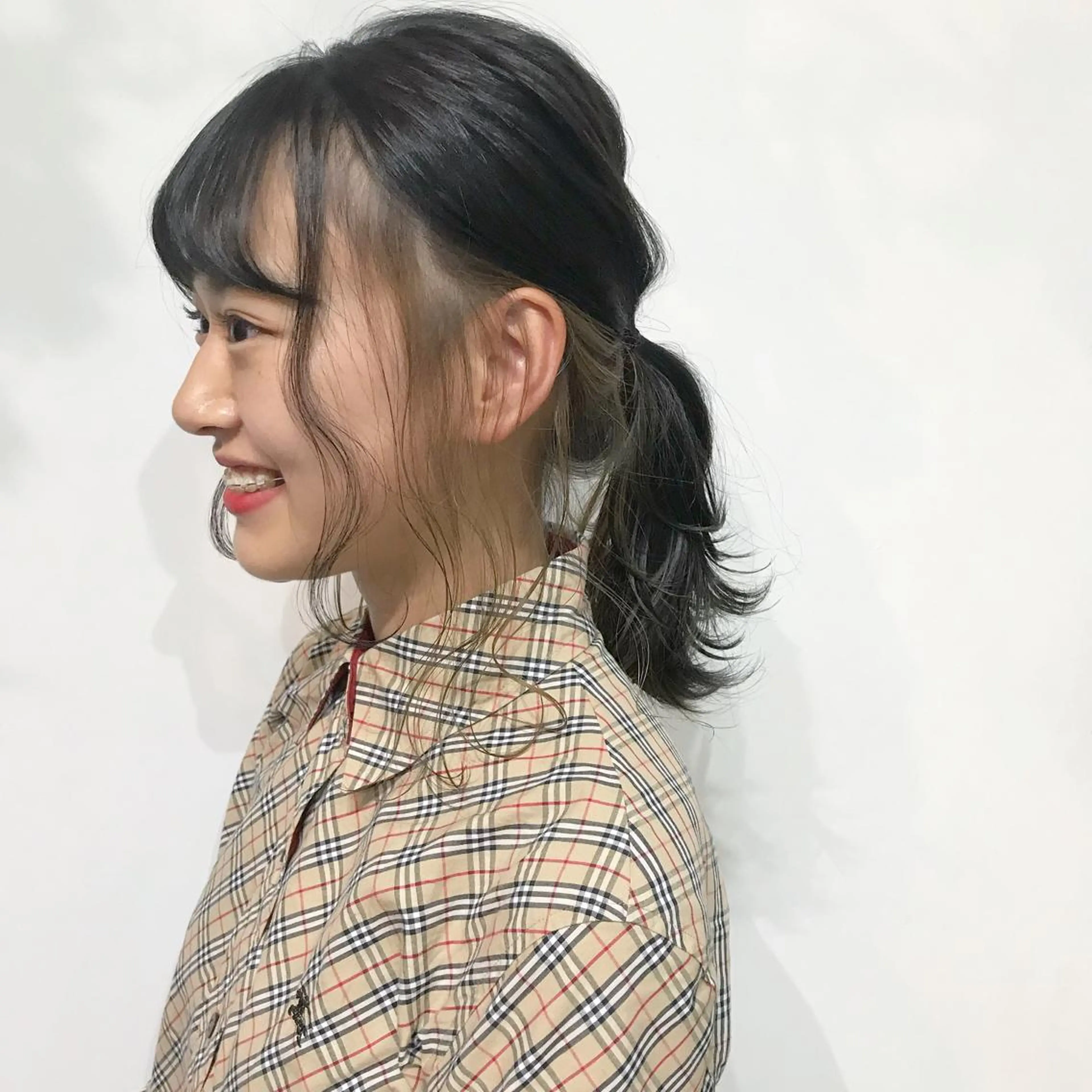 セミロング カラー ヘアカラー トリートメント レイヤー/顔周り /AKARIのヘアスタイル