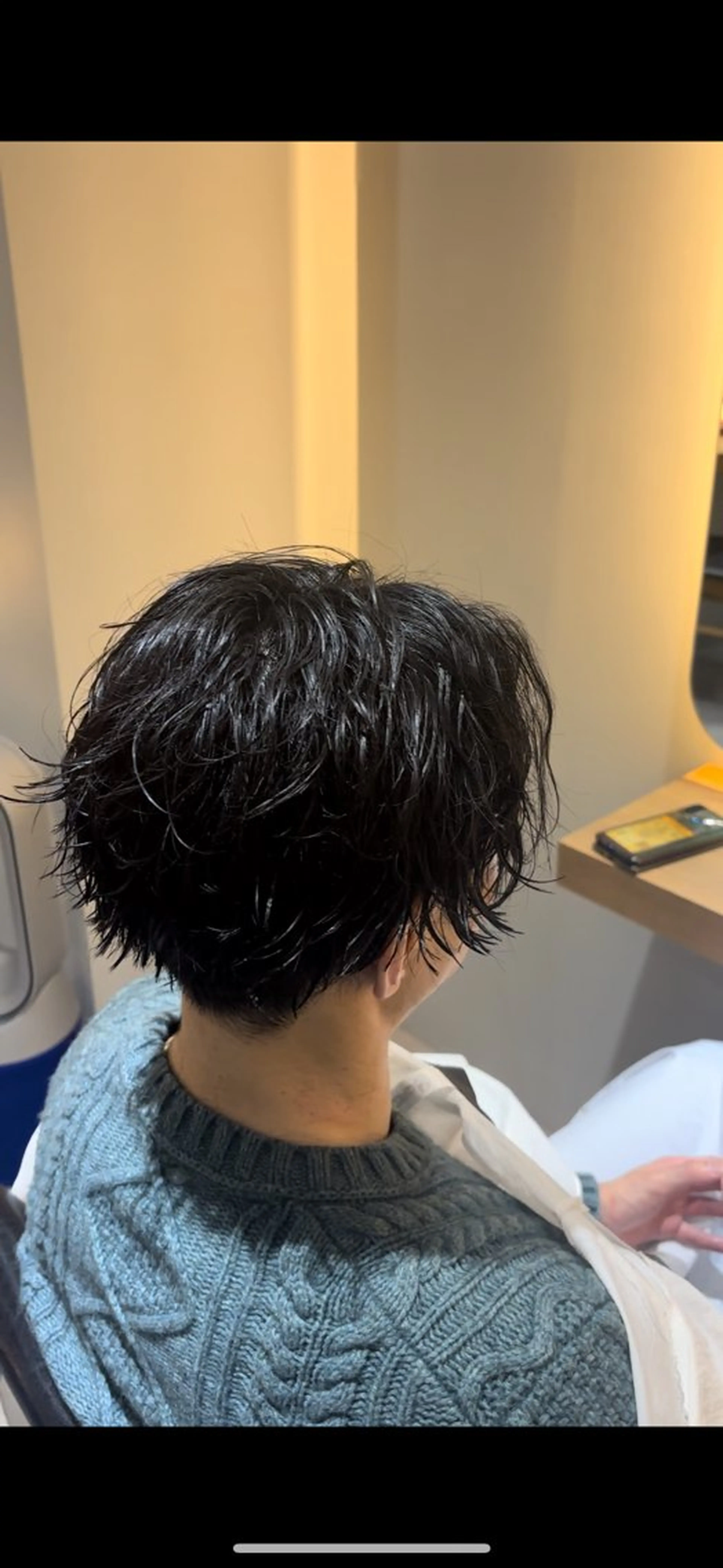 メンズ限定　カット＋シャドウパーマの写真