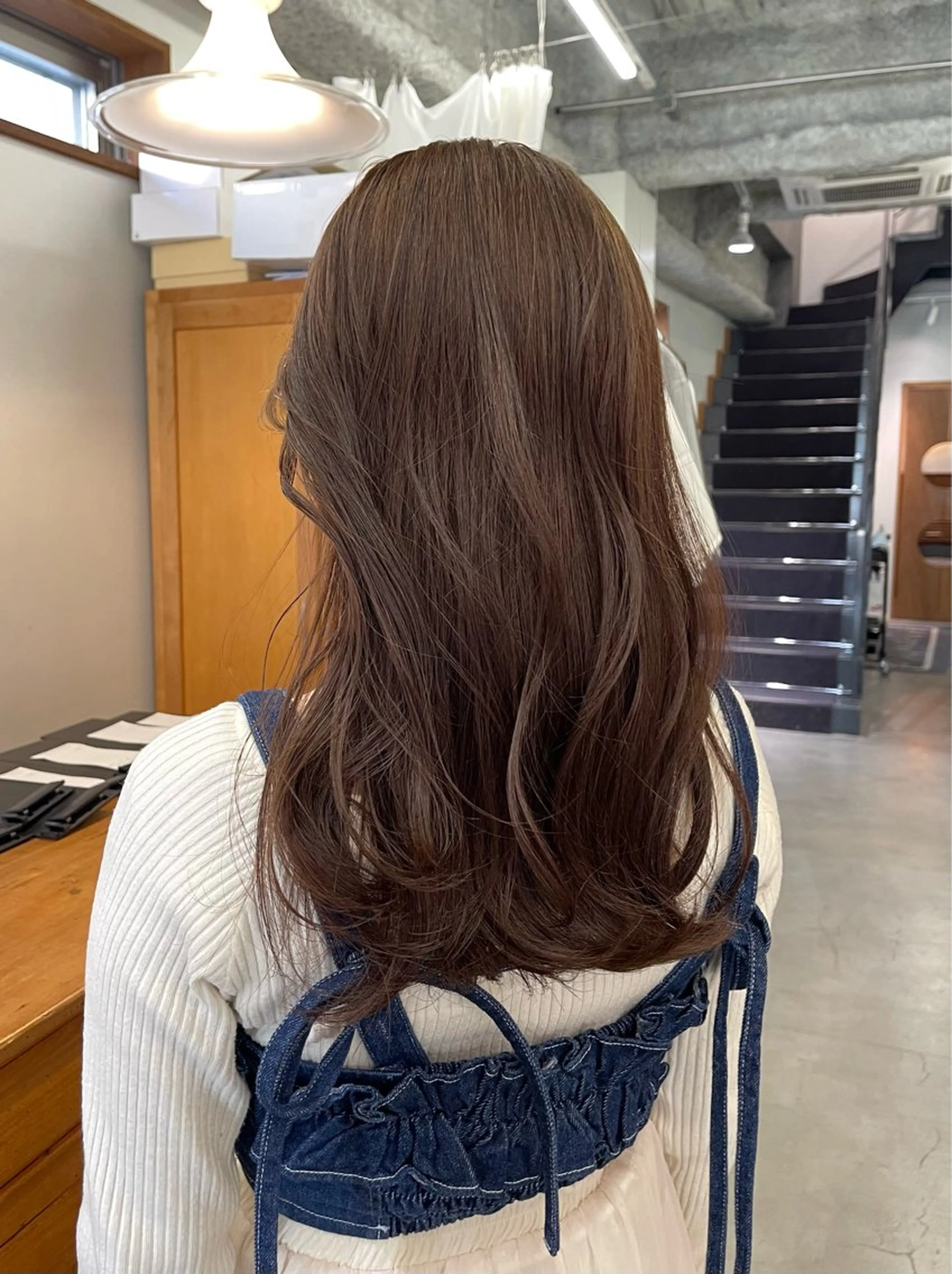 ロング カット ヘアカラー トリートメント 蜂須賀🐝縮毛矯正 ストレートパーマのヘアスタイル