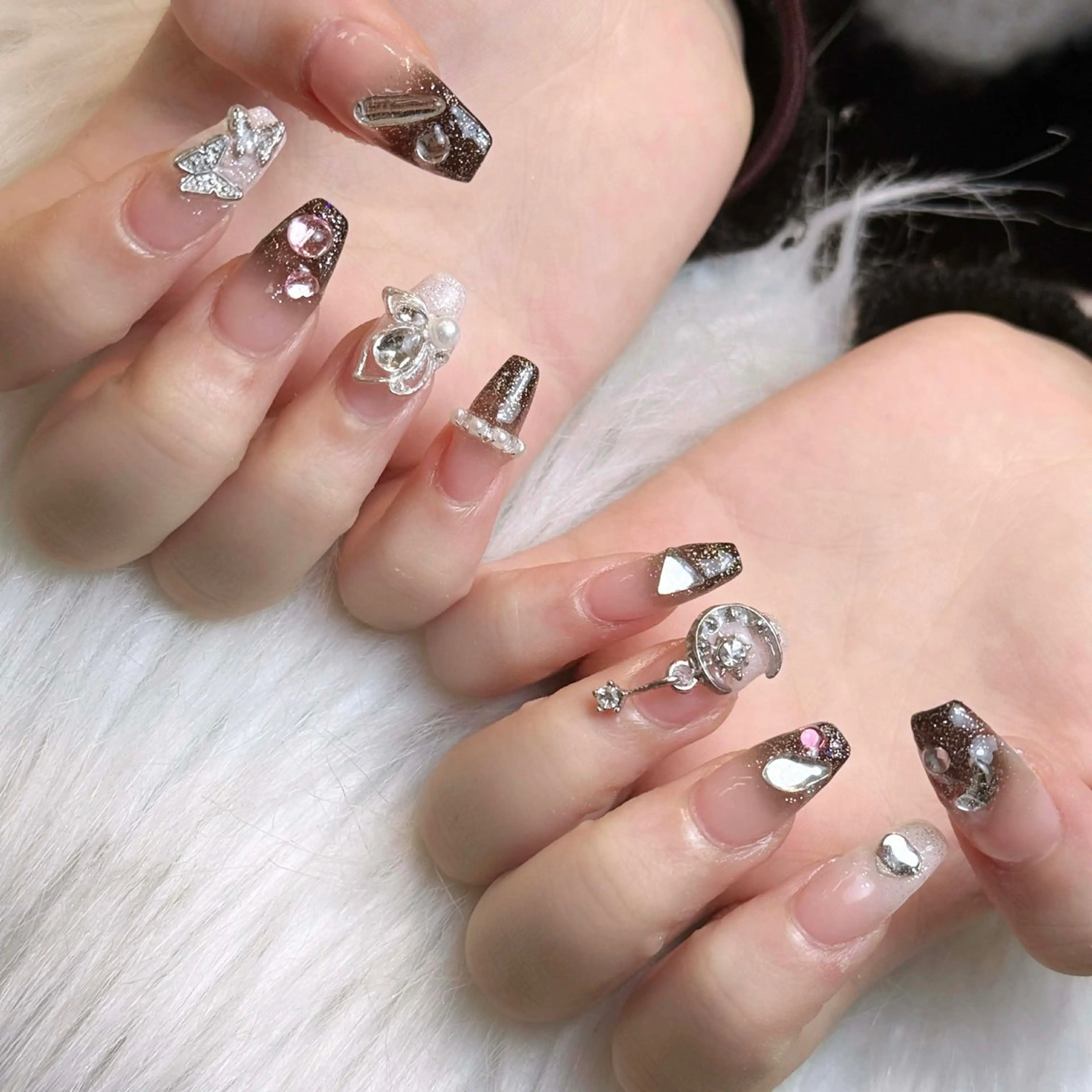 ネイル アートネイル 成人式 ジェルネイル ニュアンスネイル 夏ネイル NIE MoMoのネイルデザイン