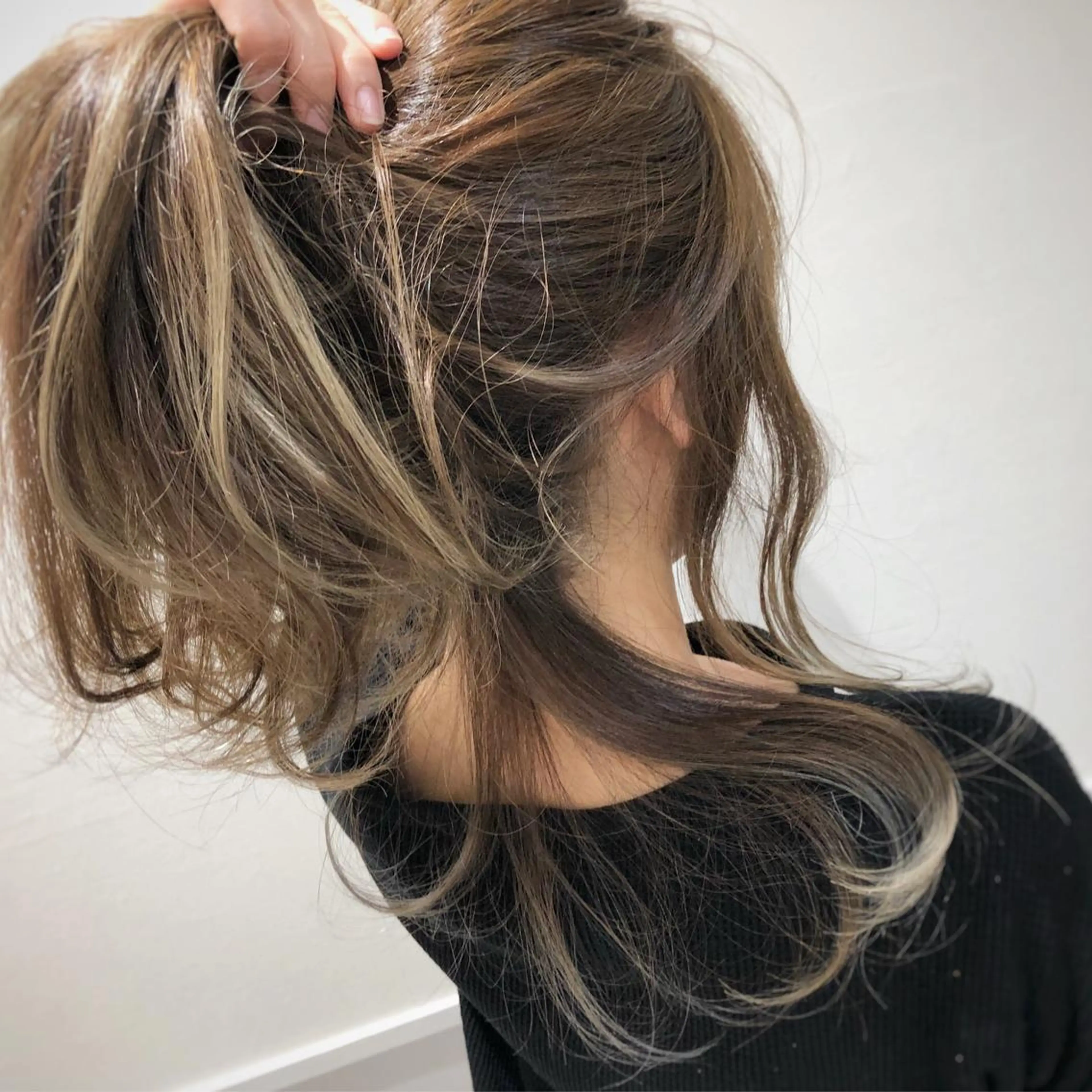 セミロング ハイライト ノアヘアデザイン町田店所属・ショートヘア特化 mayaのヘアスタイル