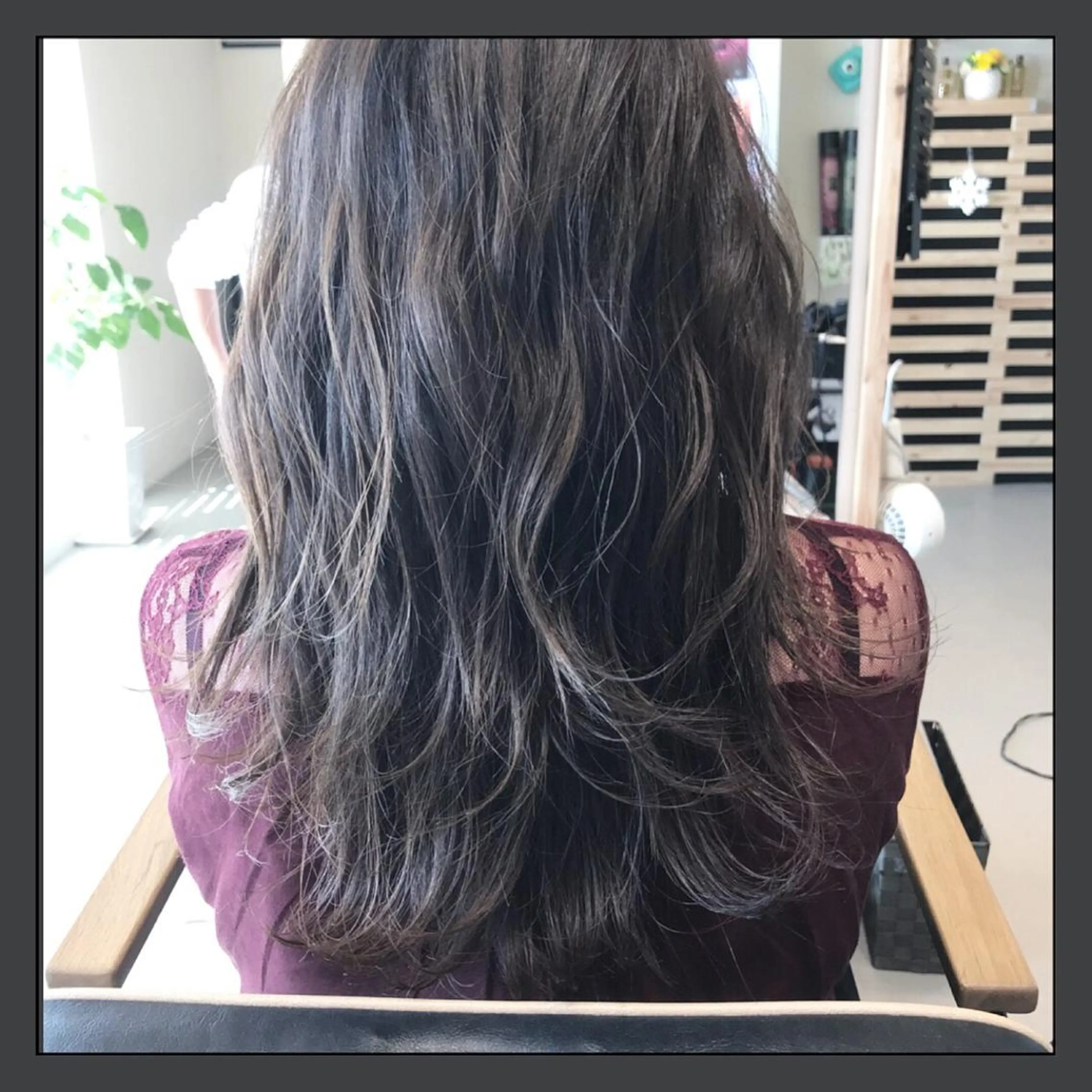 セミロング カラー アッシュ ラベンダーカラー ラベンダーアッシュ オレンジ 大久保 隆蔵のヘアスタイル