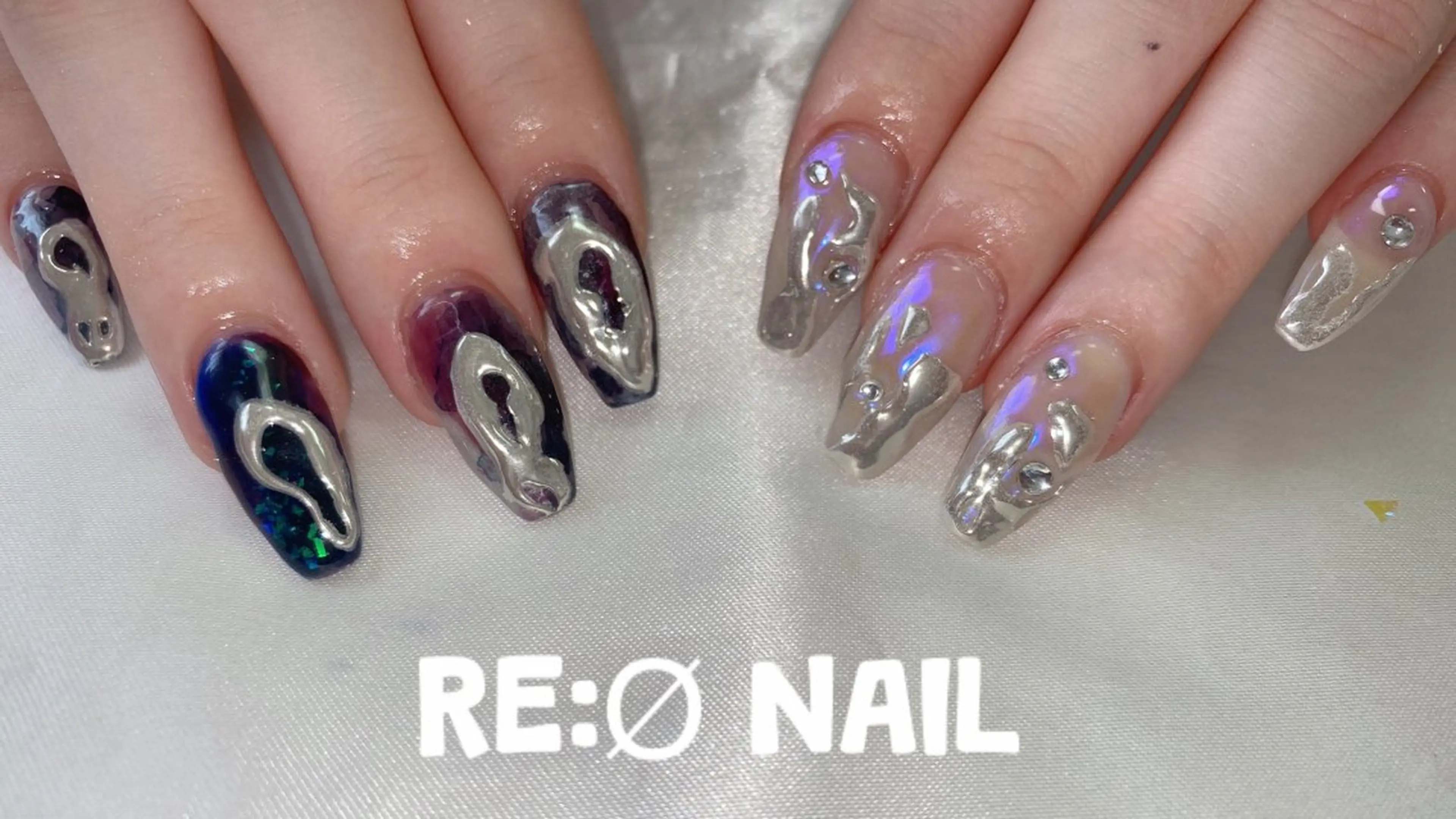 ネイル ハンドネイル Re:Ø nail 🩵TSUJIのネイルデザイン