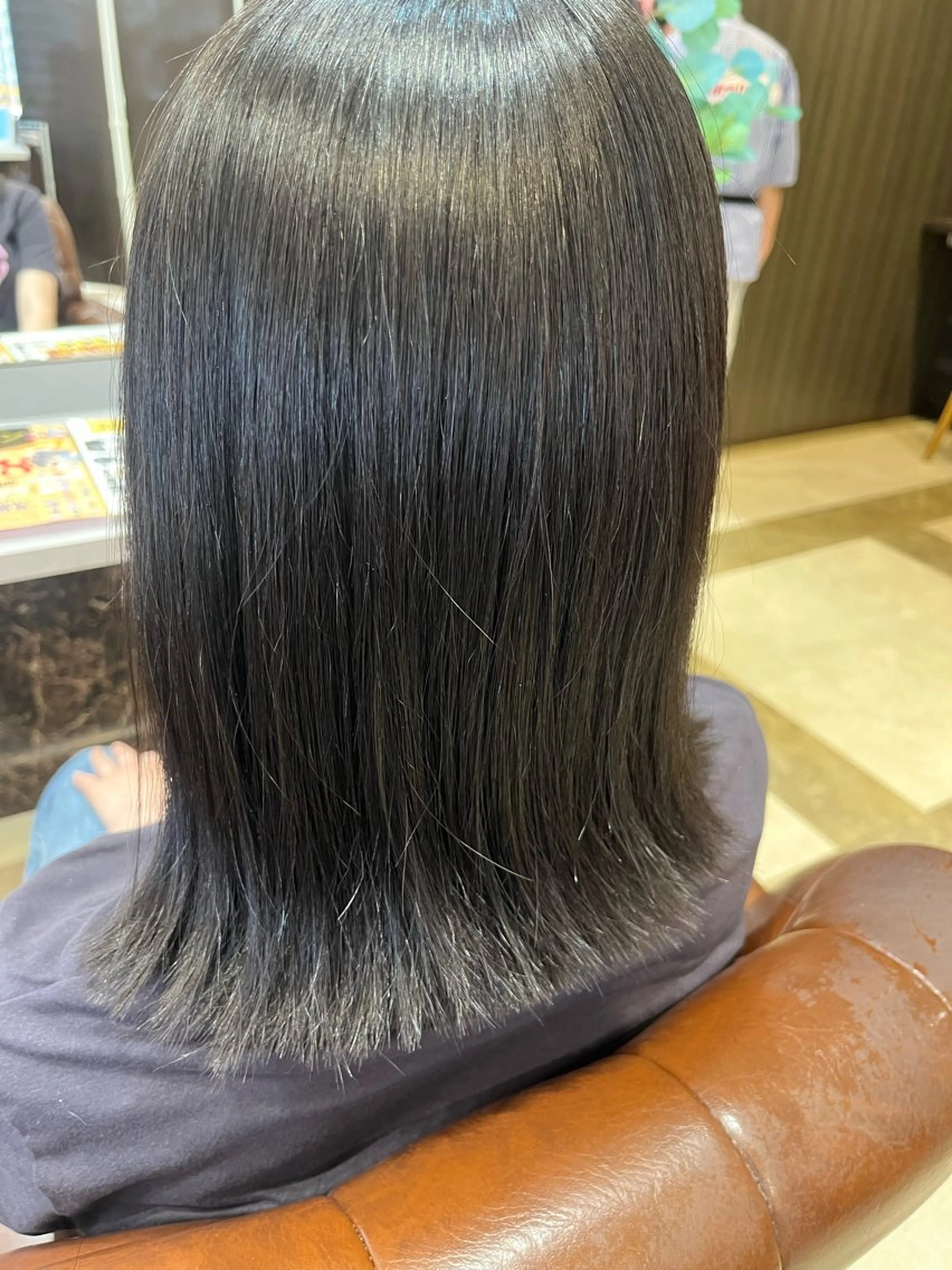 ミディアム メンズパーマ/透明感 カラー/徳田真緒のヘアスタイル