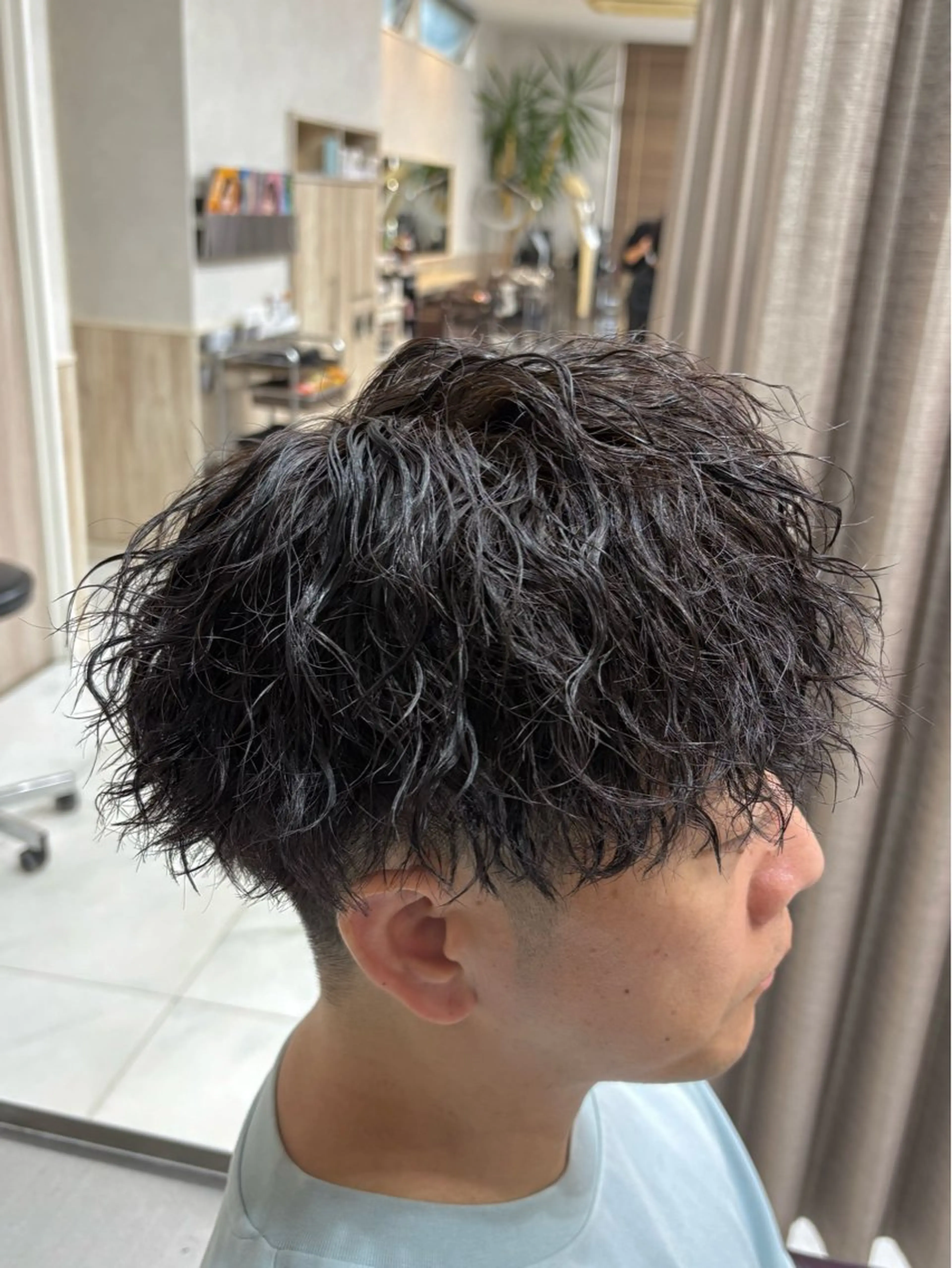 ショート パーマ メンズ カット パーマ GRANDEUR ryuのヘアスタイル