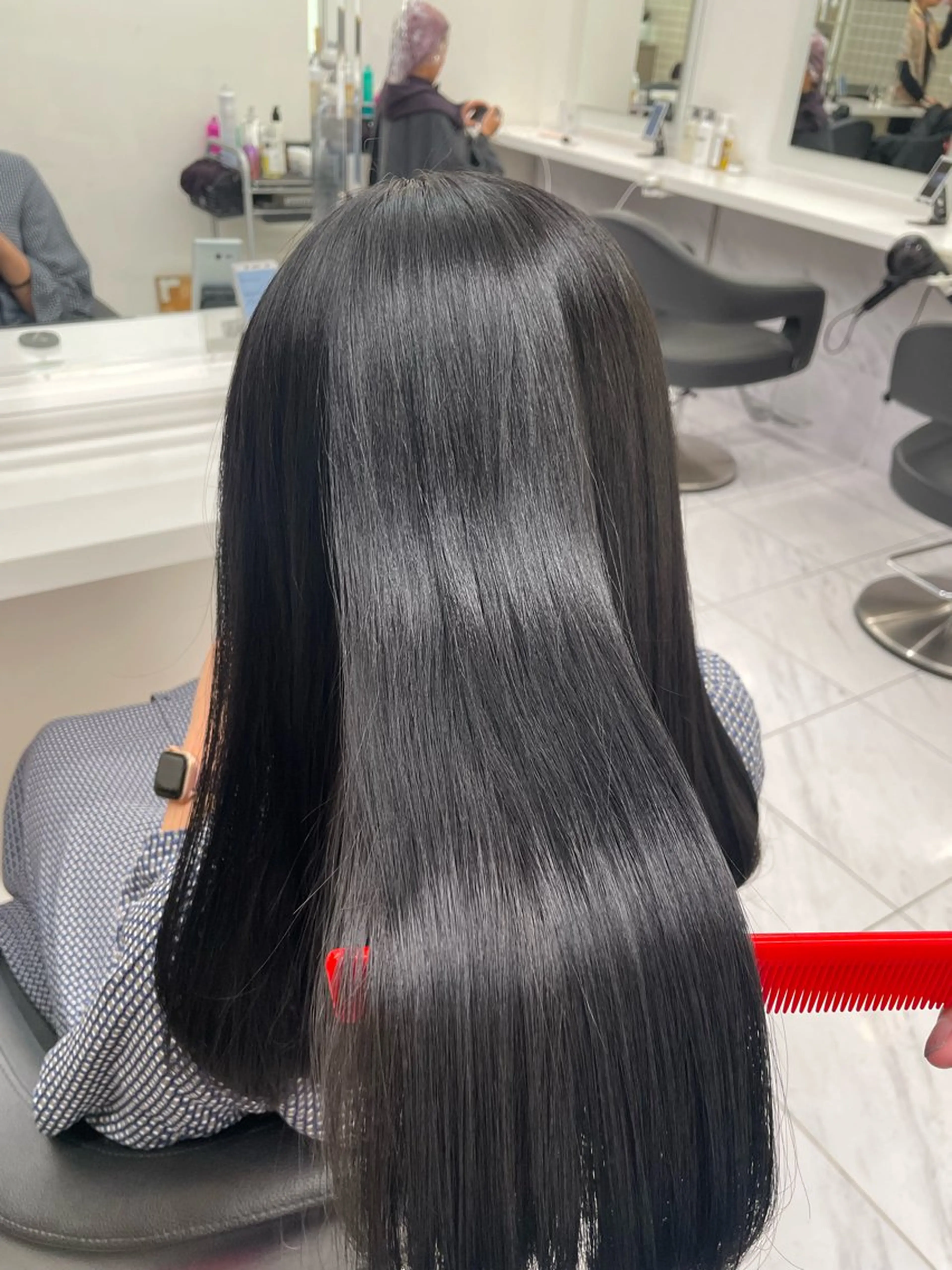 ロング カット 縮毛矯正 艶カラー美髪縮毛矯正 /髪質改善✨️ユウキのヘアスタイル