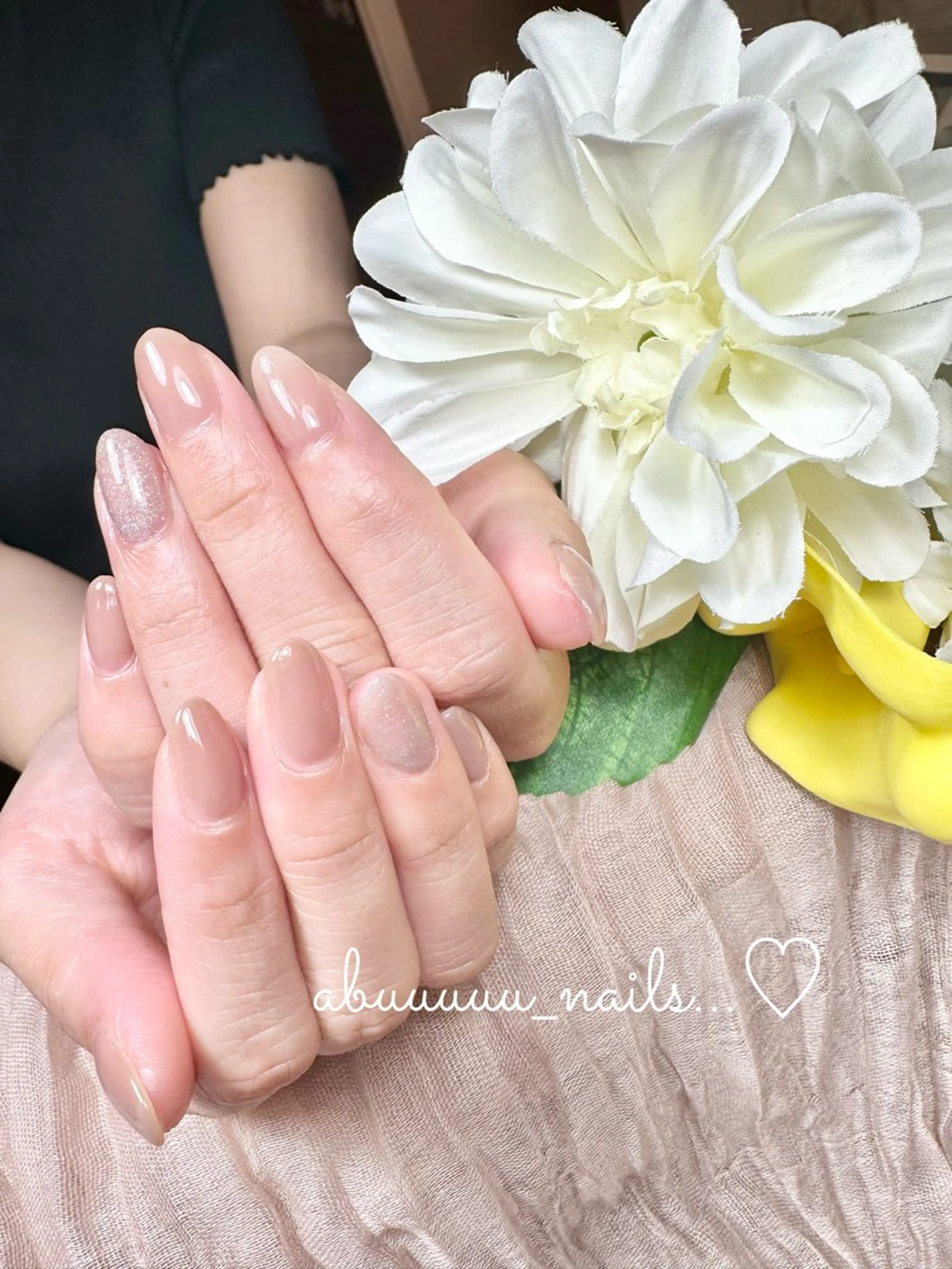 ネイル ラメ(グリッター) オフィスネイル シンプルネイル abuuuuu nailsのネイルデザイン