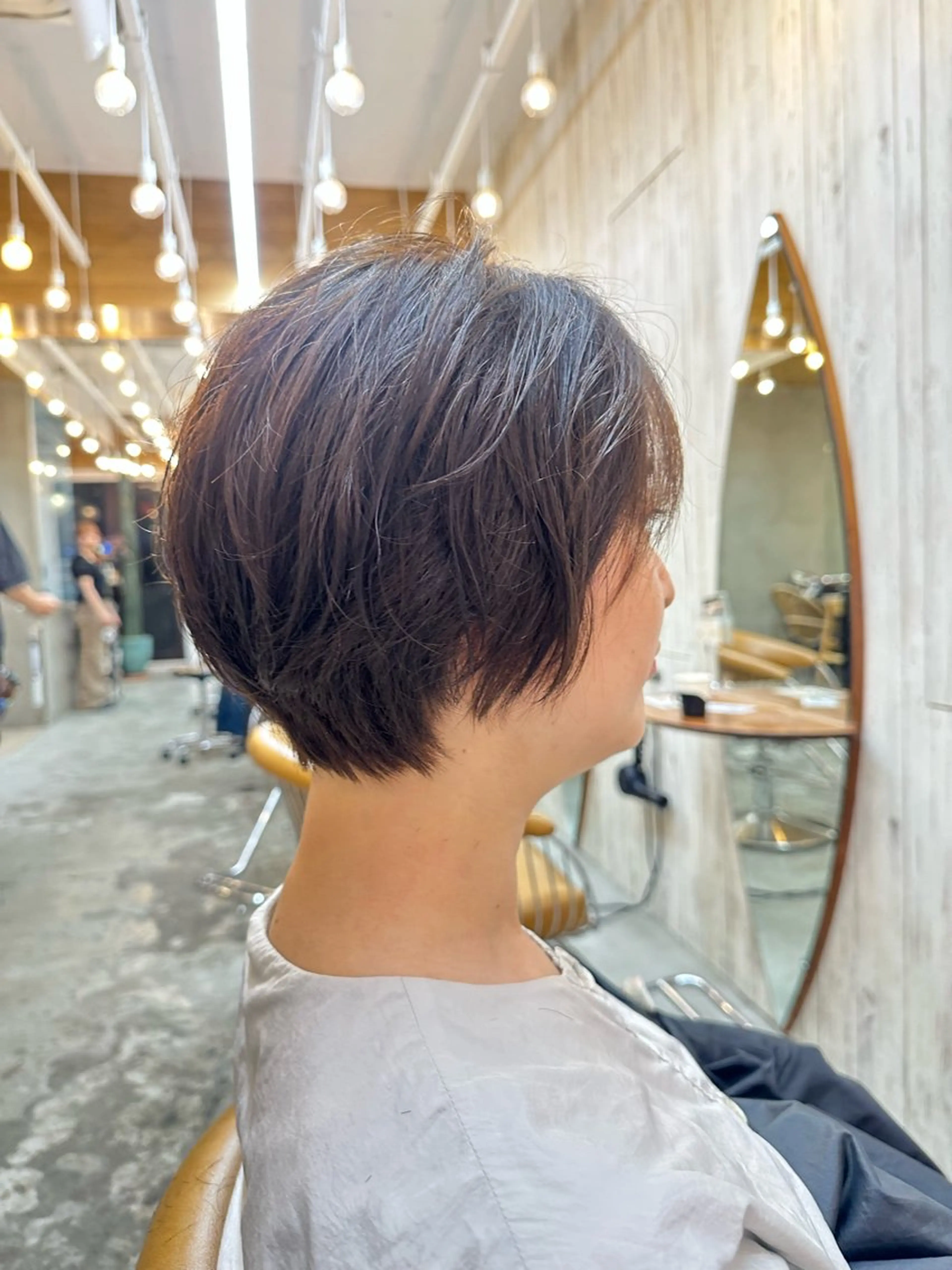 ショート パーマ 髪質改善 ショートヘア トリートメント カット パーマ トリートメント 縮毛矯正/髪質改善 /ボブ/ともきのヘアスタイル