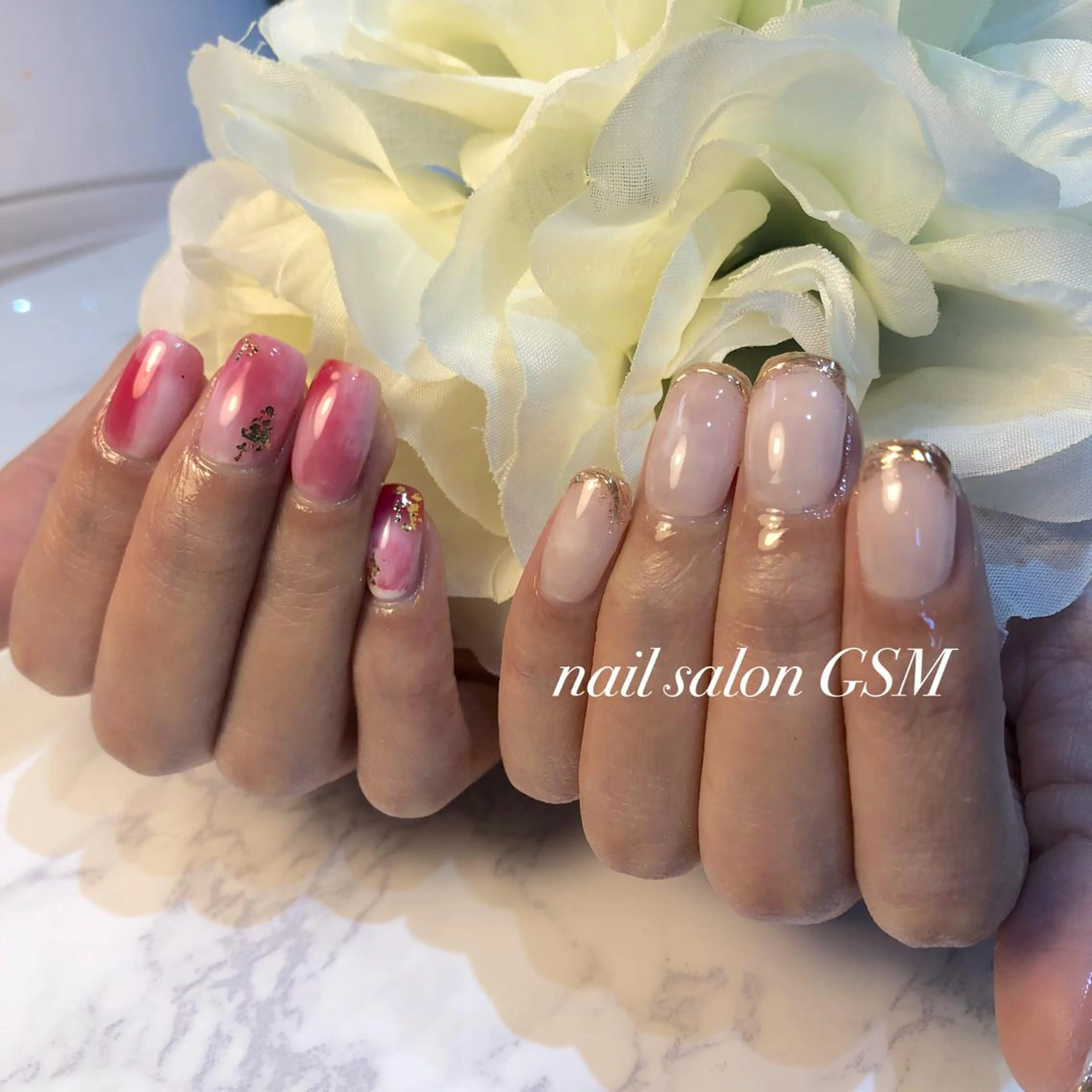 ネイル アートネイル 持ち込み ハンドネイル nail salon GSMのネイルデザイン