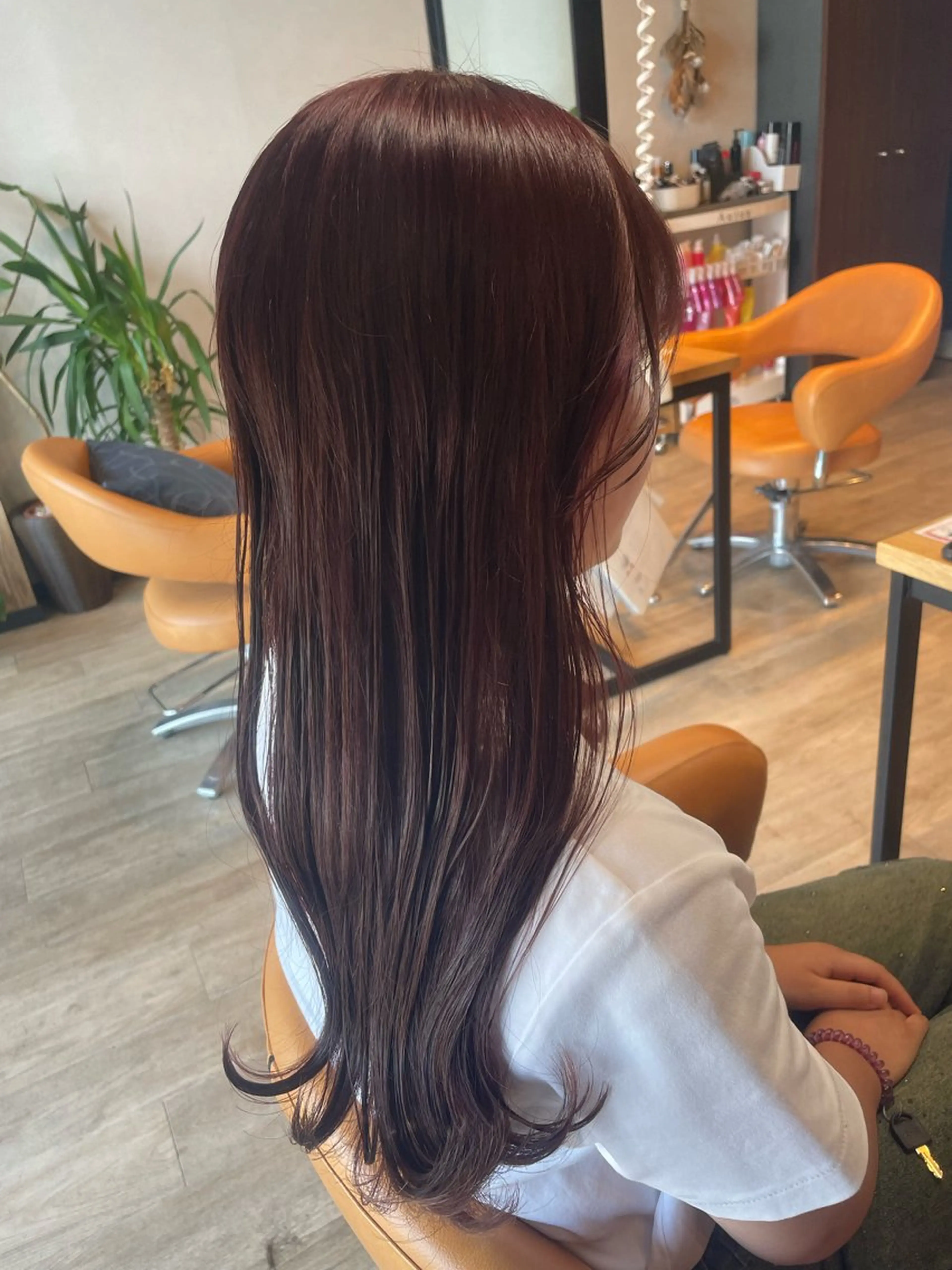 ミディアム カラー ブラウンカラー ピンクカラー ピンクブラウン ヘアカラー 髪質改善/ブリーチ 田代 龍我のヘアスタイル