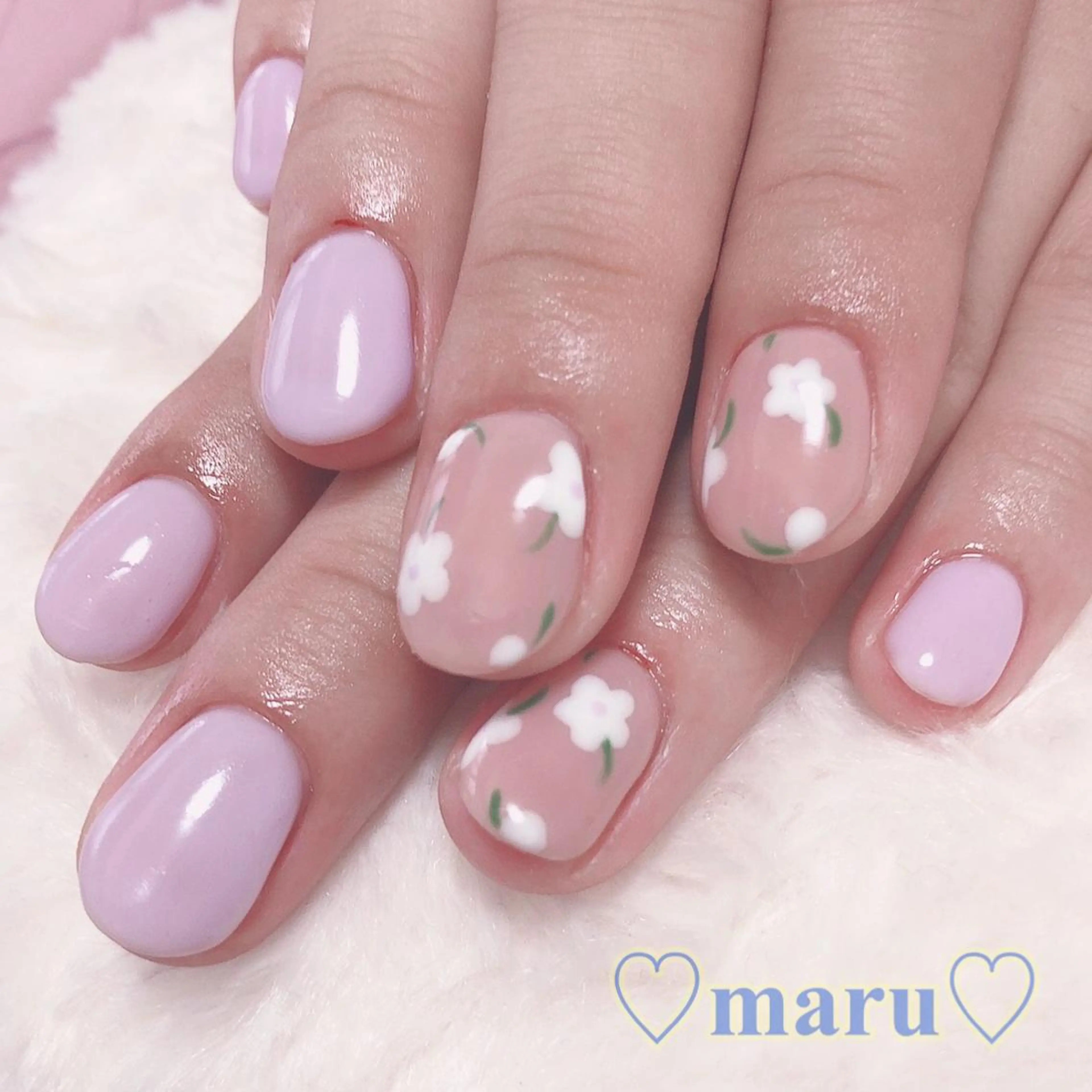 ネイル ハンドネイル フットネイル まるみ ♡のネイルデザイン