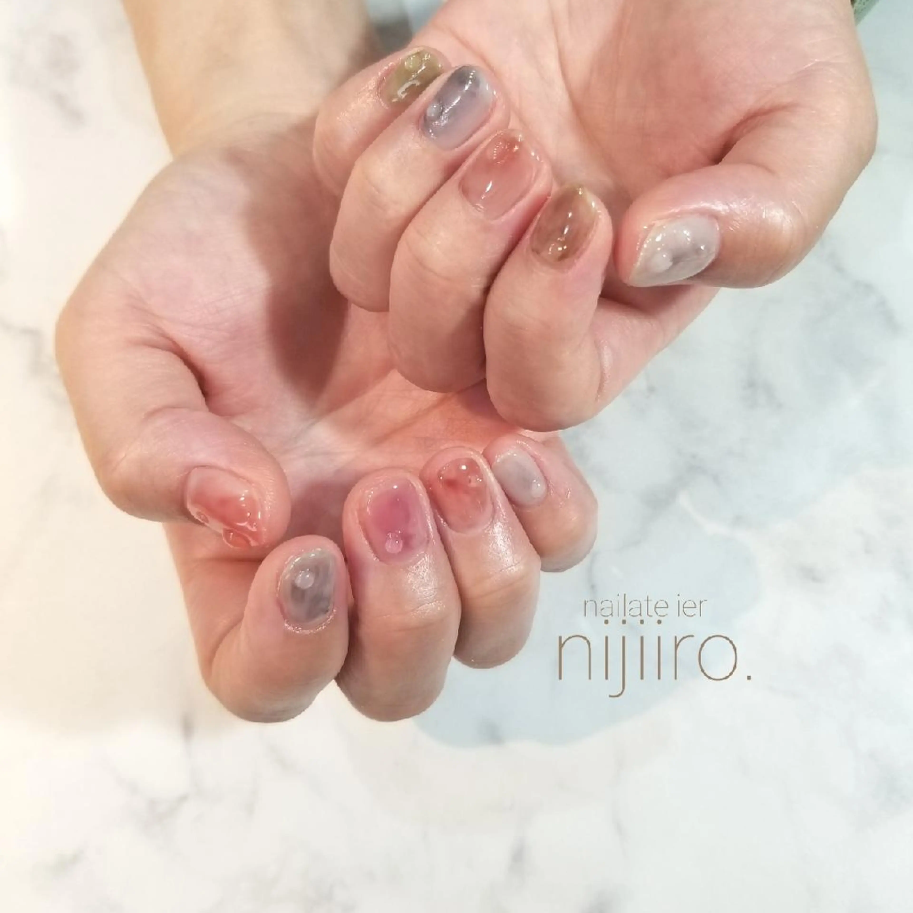 ネイル ニュアンスネイル ハンドネイル nailatelier nijiiro.所属・nijiiro🌈 サトウのネイルデザイン