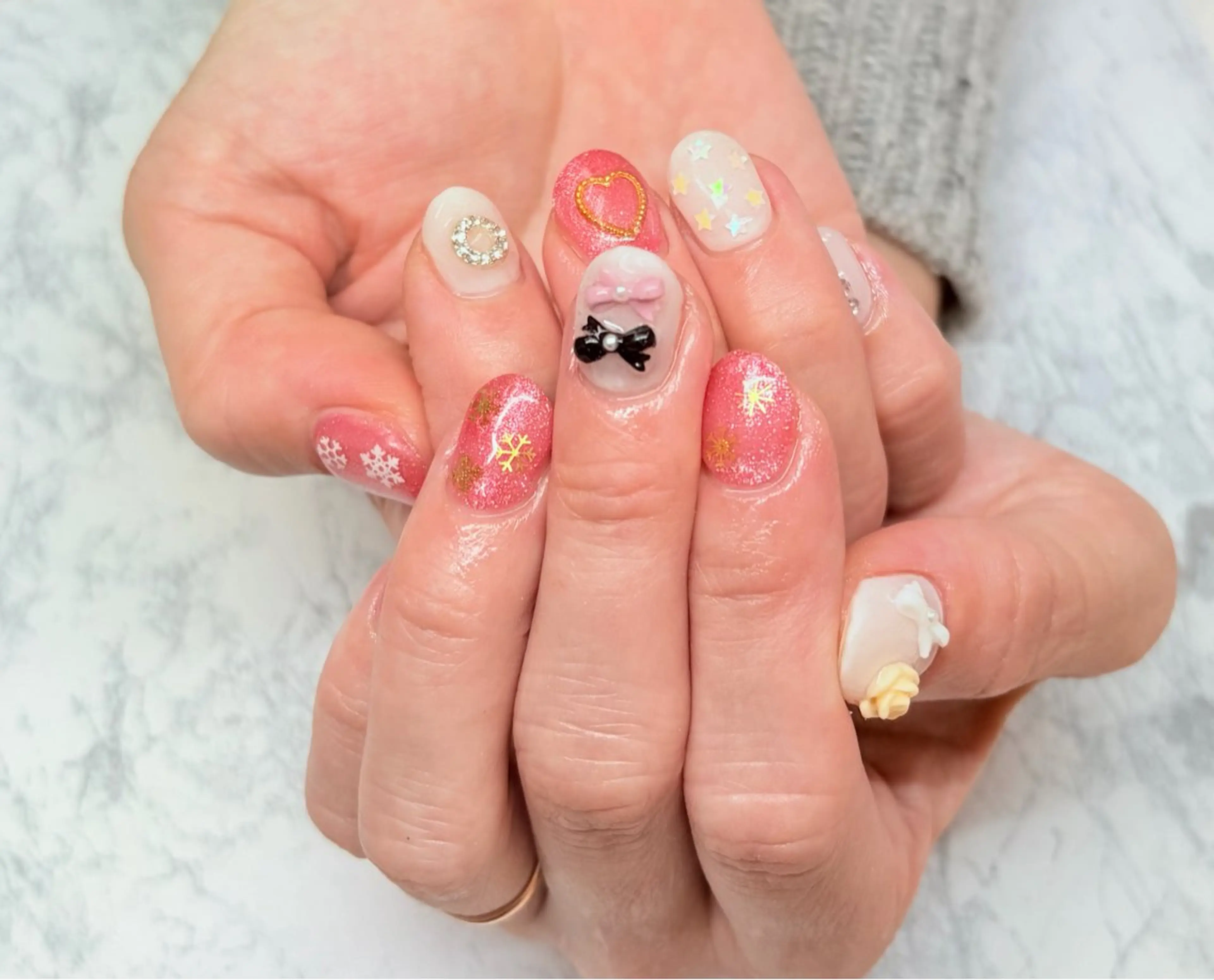 ハンド 💐full art💐(オフ込み)の写真