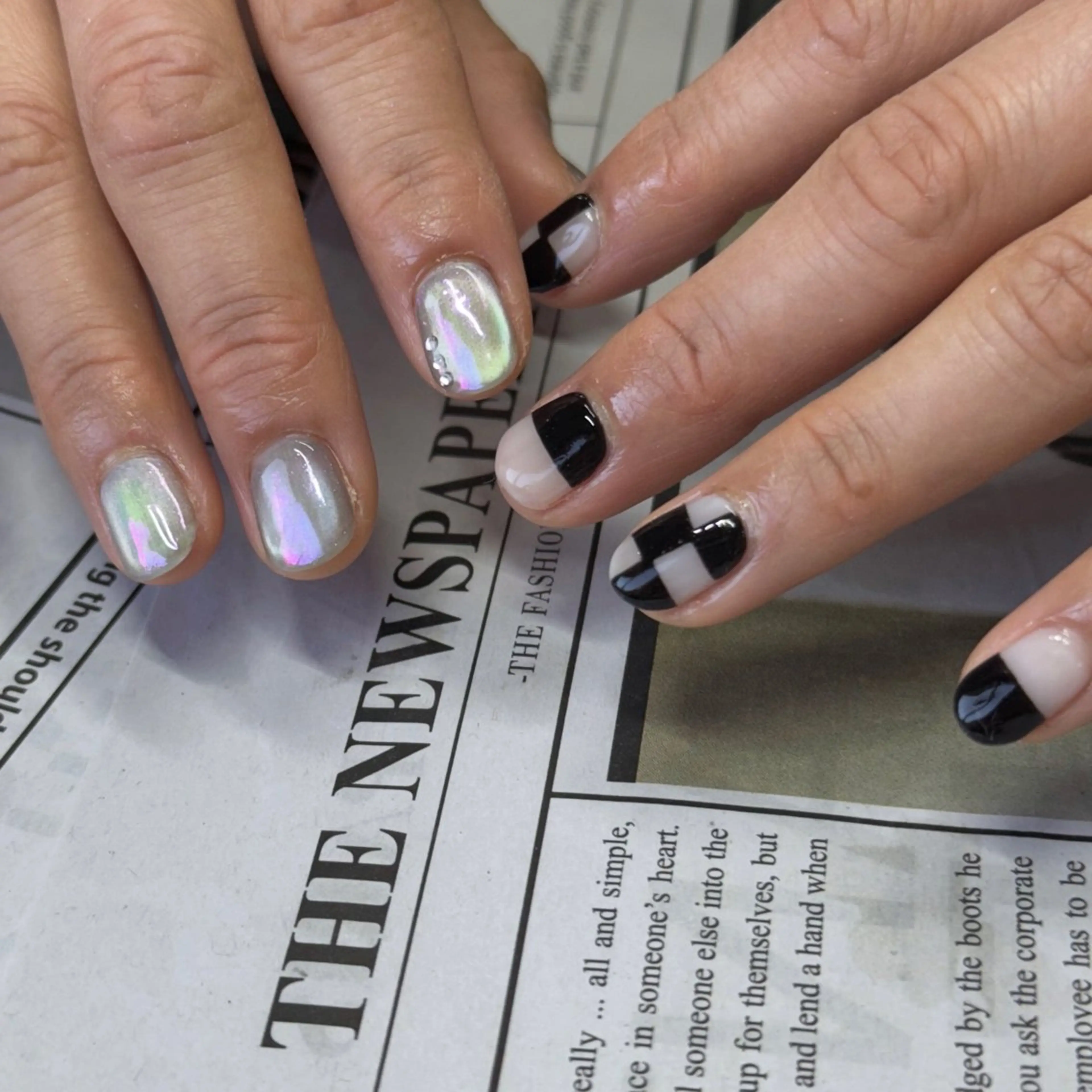 ネイル ハンドネイル mai♡マグネット/ ニュアンス/マツパのネイルデザイン