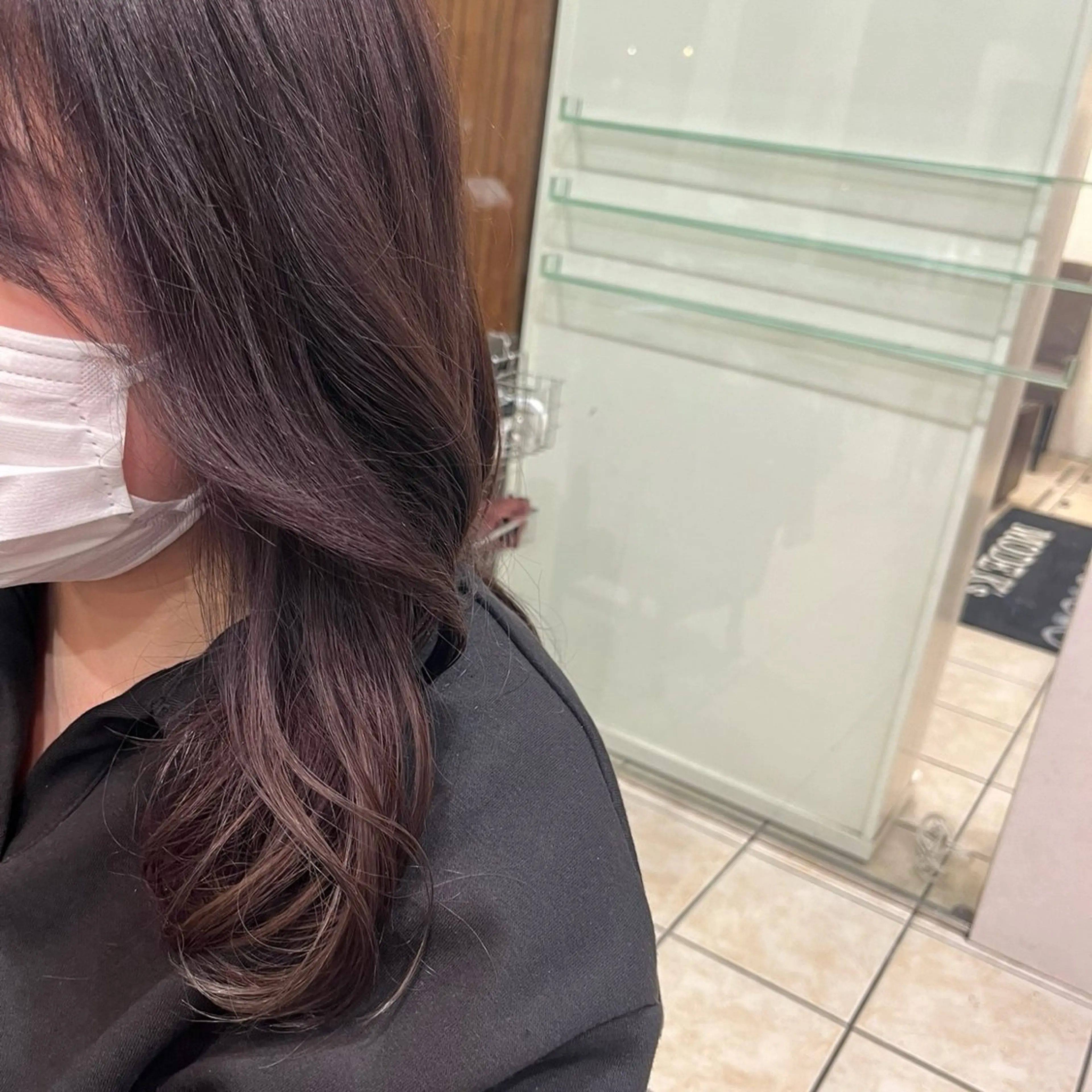 セミロング カラー ユウナ /難波/ 推し活美容師のヘアスタイル