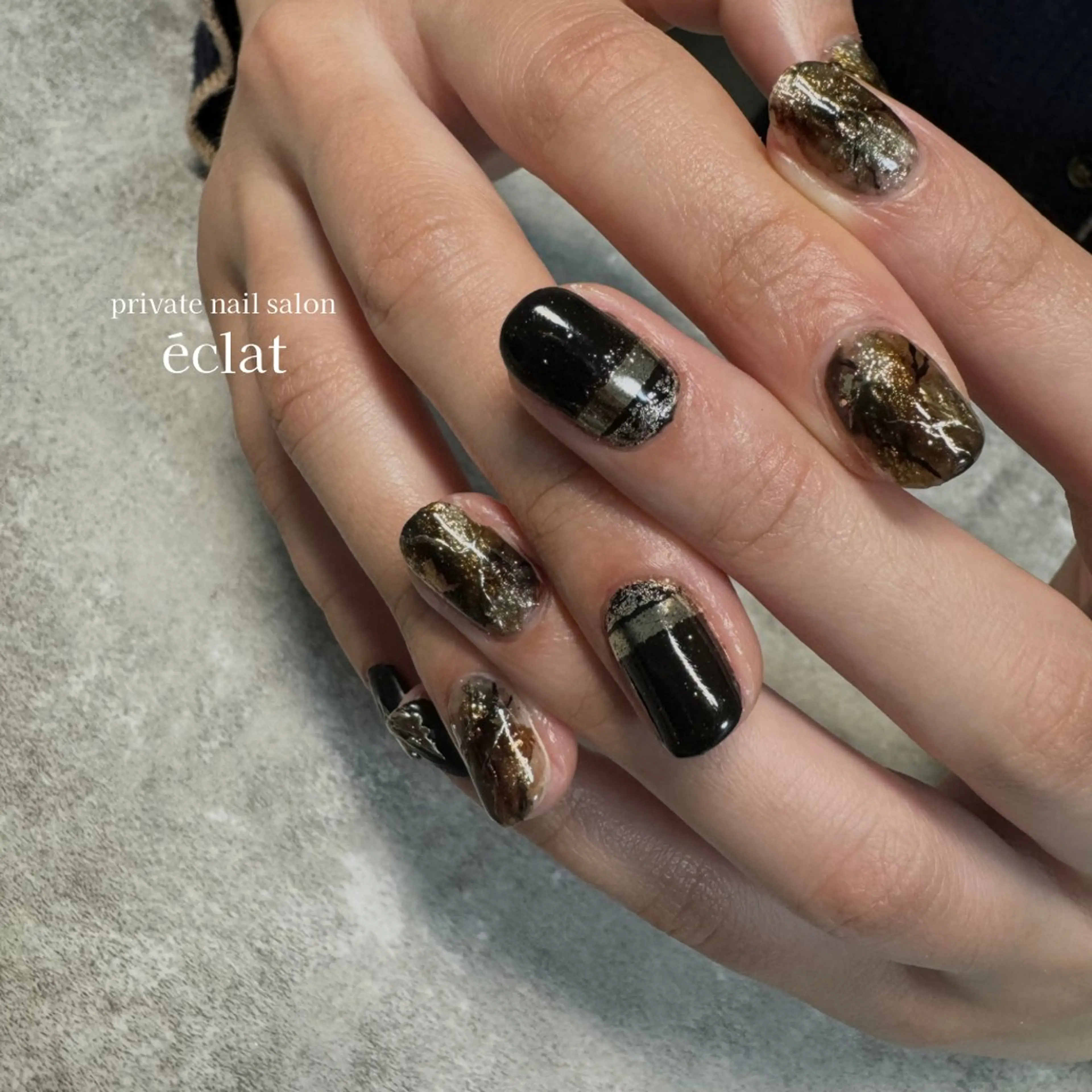 ネイル 持ち込み ニュアンスネイル nailsalon éclatのネイルデザイン