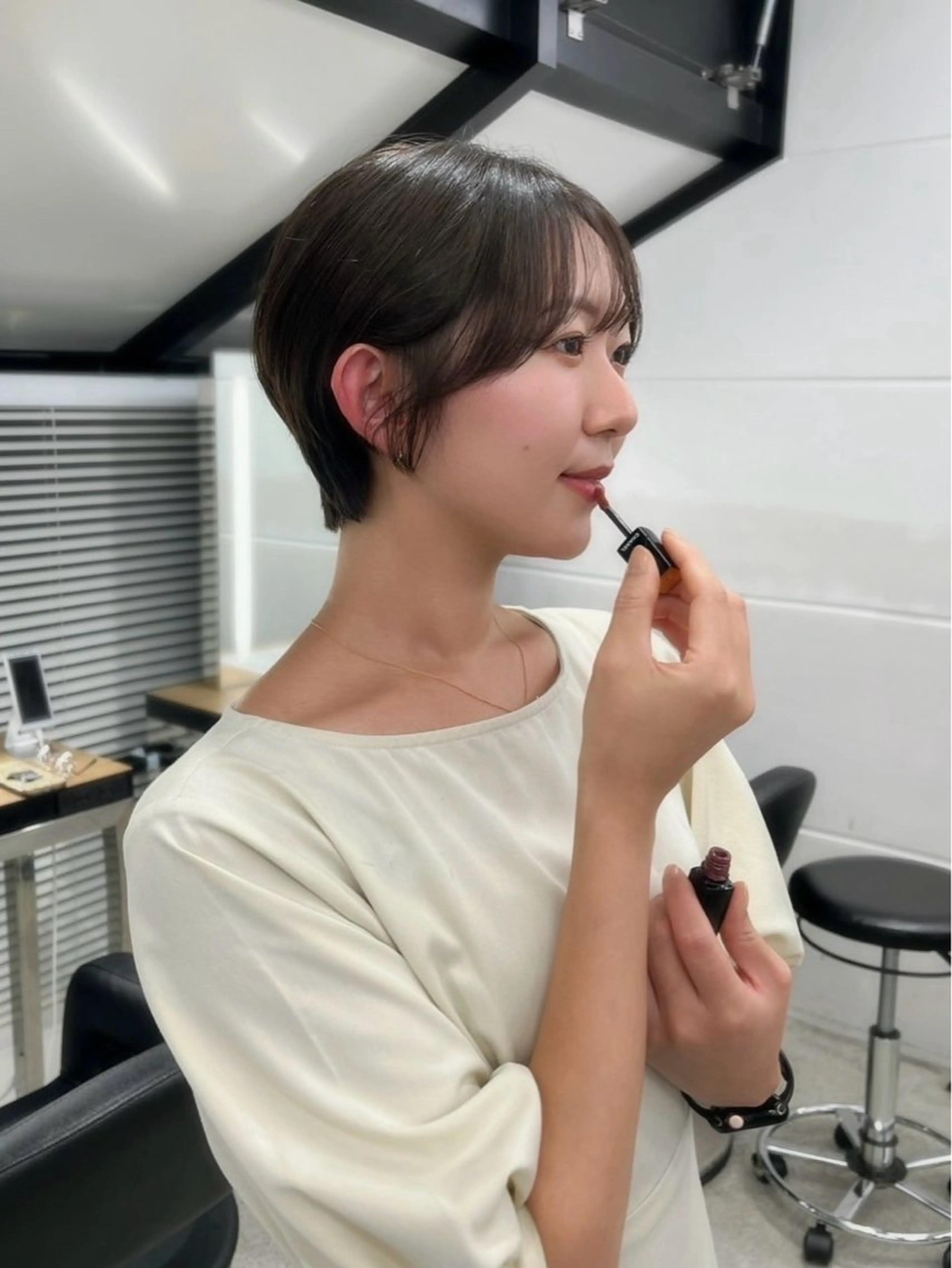 ショート モテヘア/グレージュ /ボブ/前原汐🎐のヘアスタイル