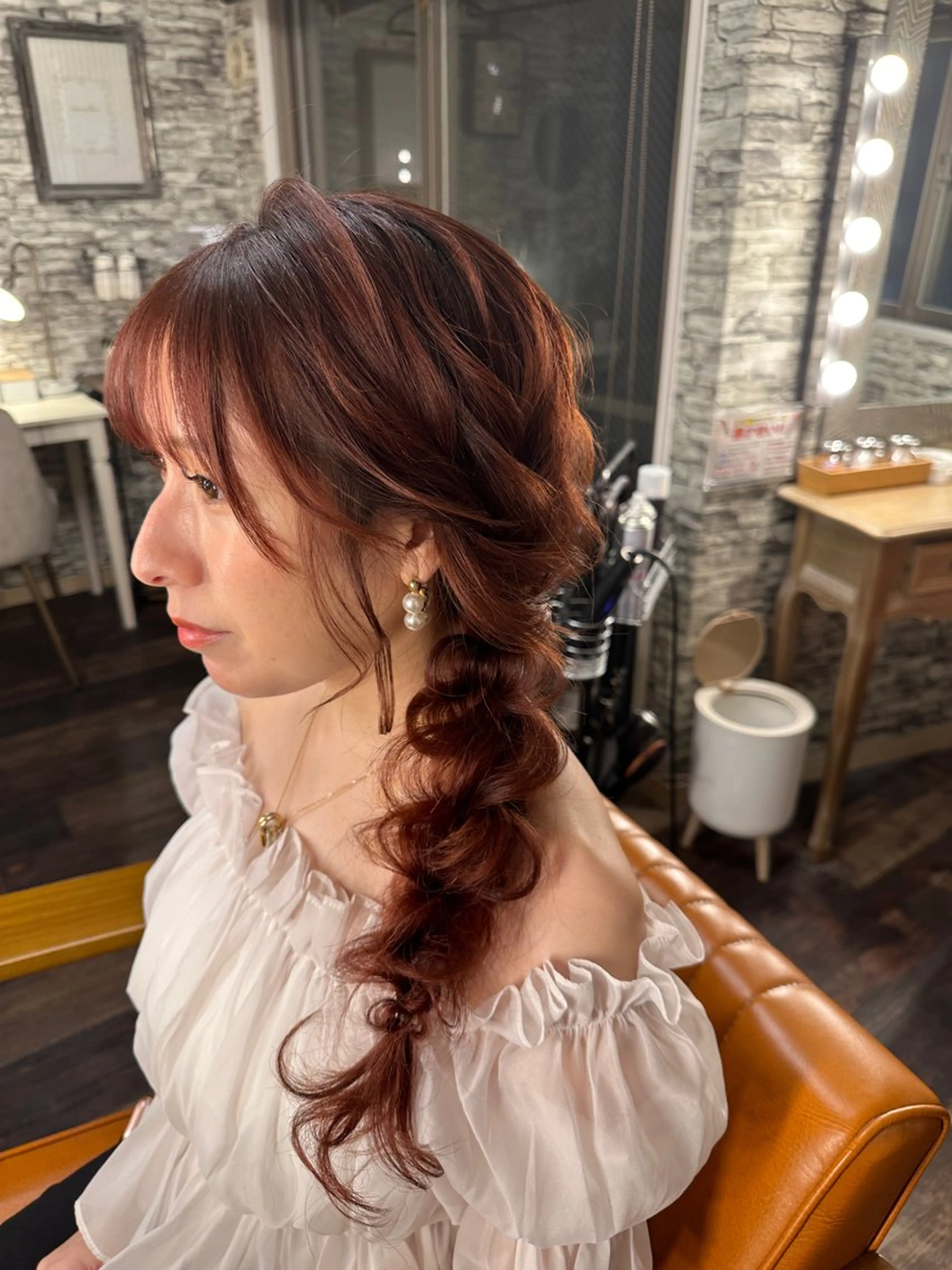 セミロング ヘアアレンジ hair make  Lucciのヘアスタイル