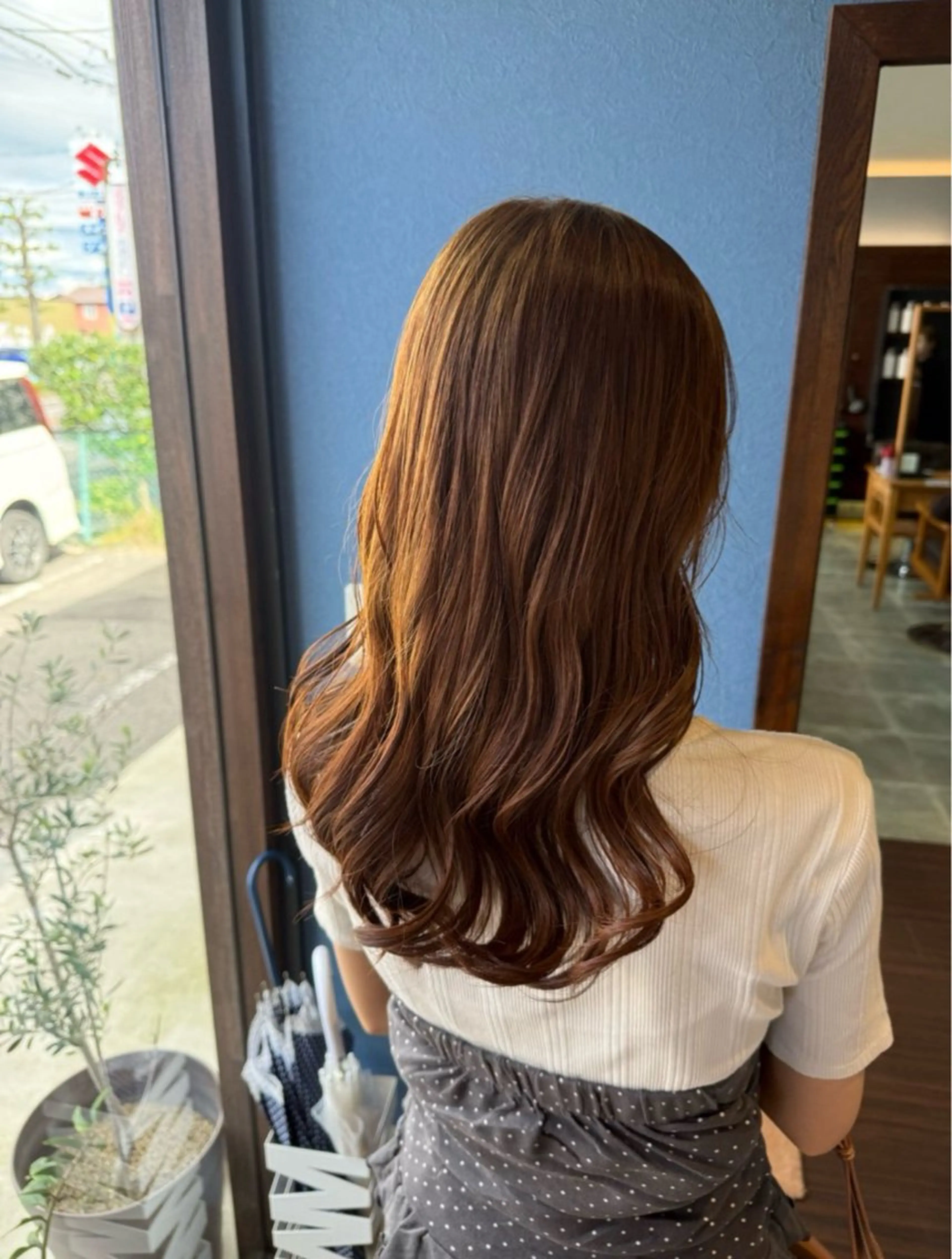 ロング カラー ブリーチ 透明感カラー ダブルカラー ブリーチなしカラー カット ヘアカラー トリートメント 🎀Kubu🍀 Natsumu🎀のヘアスタイル