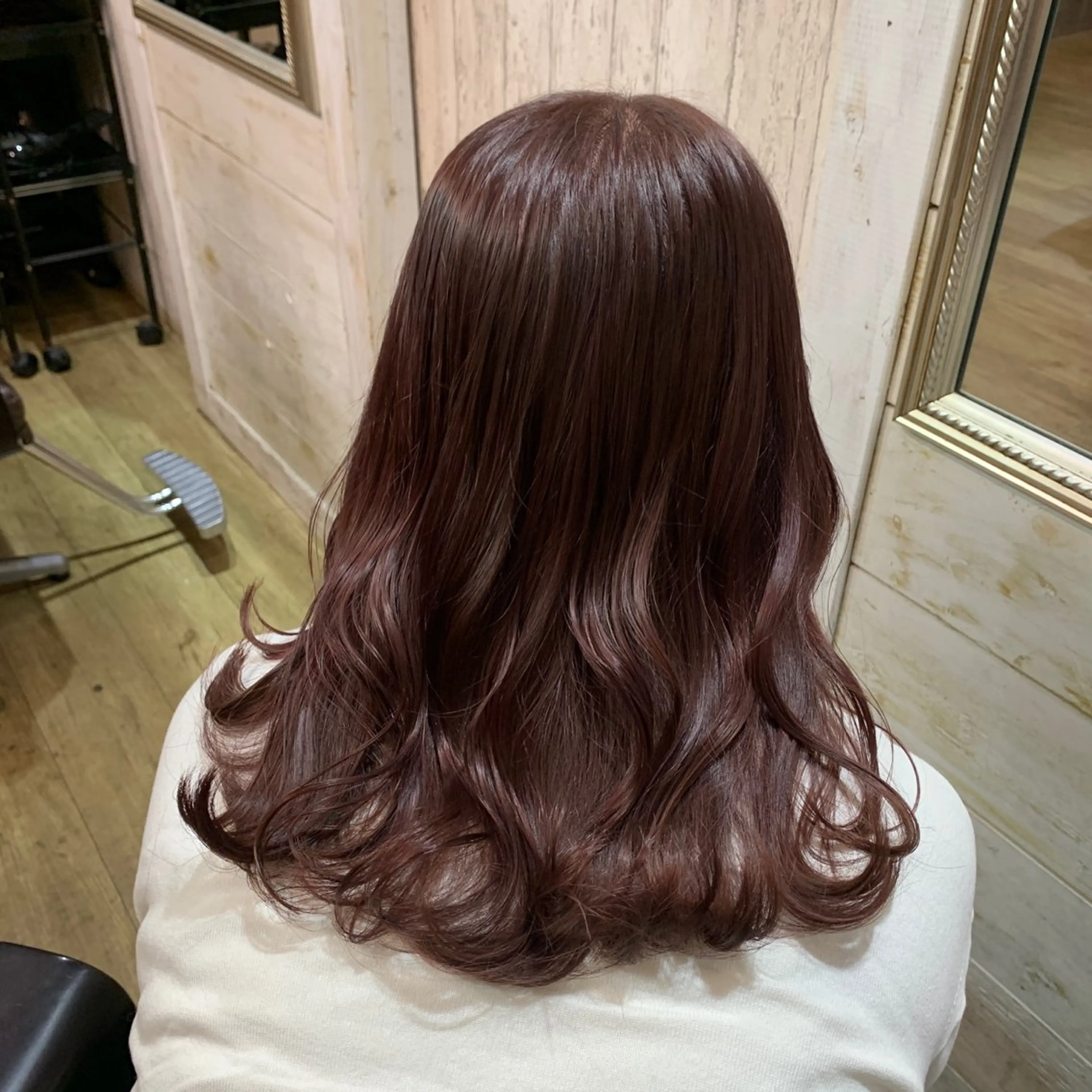セミロング カラー ベージュカラー ラベンダーカラー ピンクカラー ピンクラベンダー ヘアカラー regalo Acari🍎のヘアスタイル
