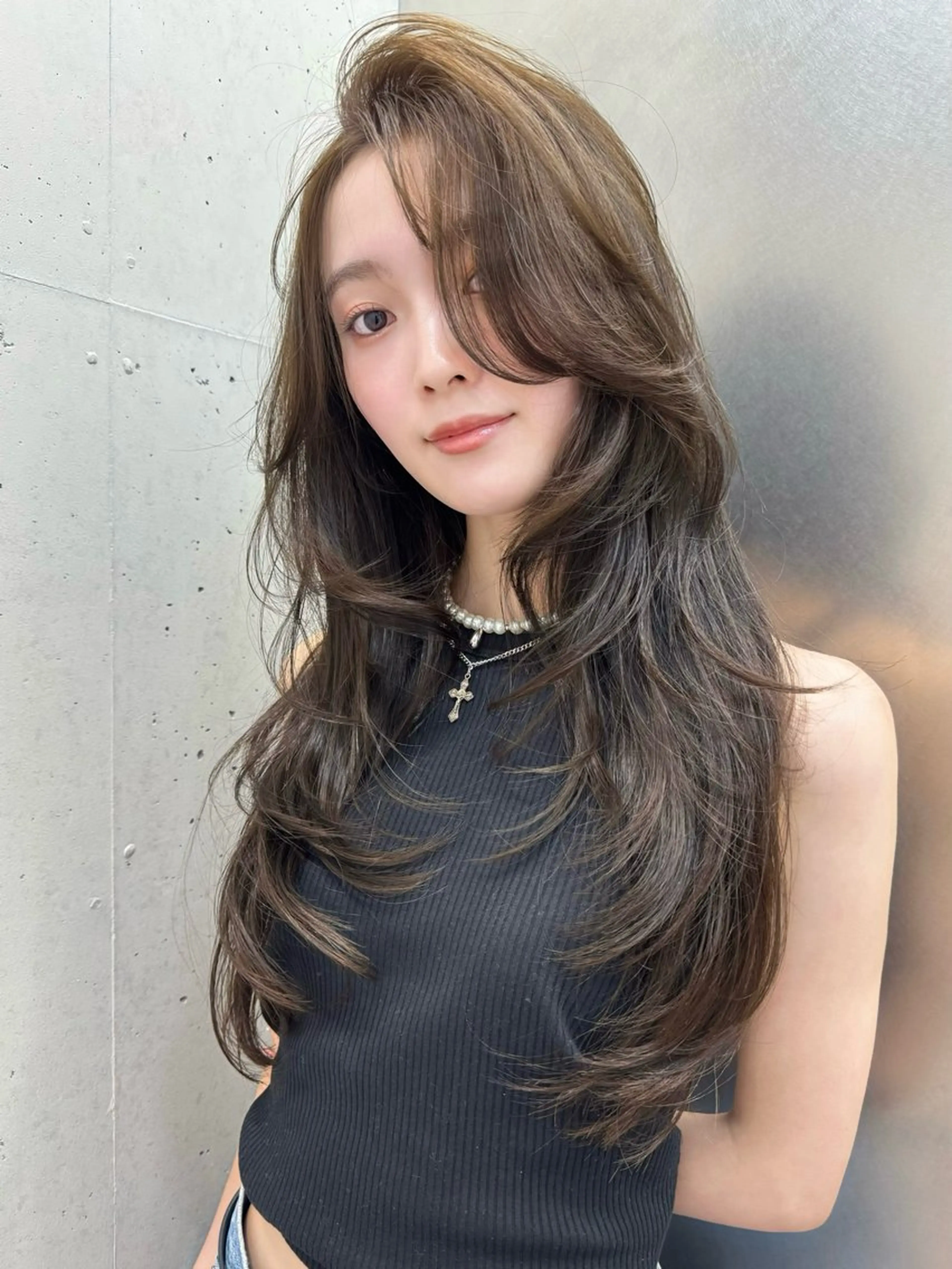 ロング ボブ レイヤーカット カット ヘアカラー トリートメント SOYON大宮2号 ボブ/nanamiのヘアスタイル