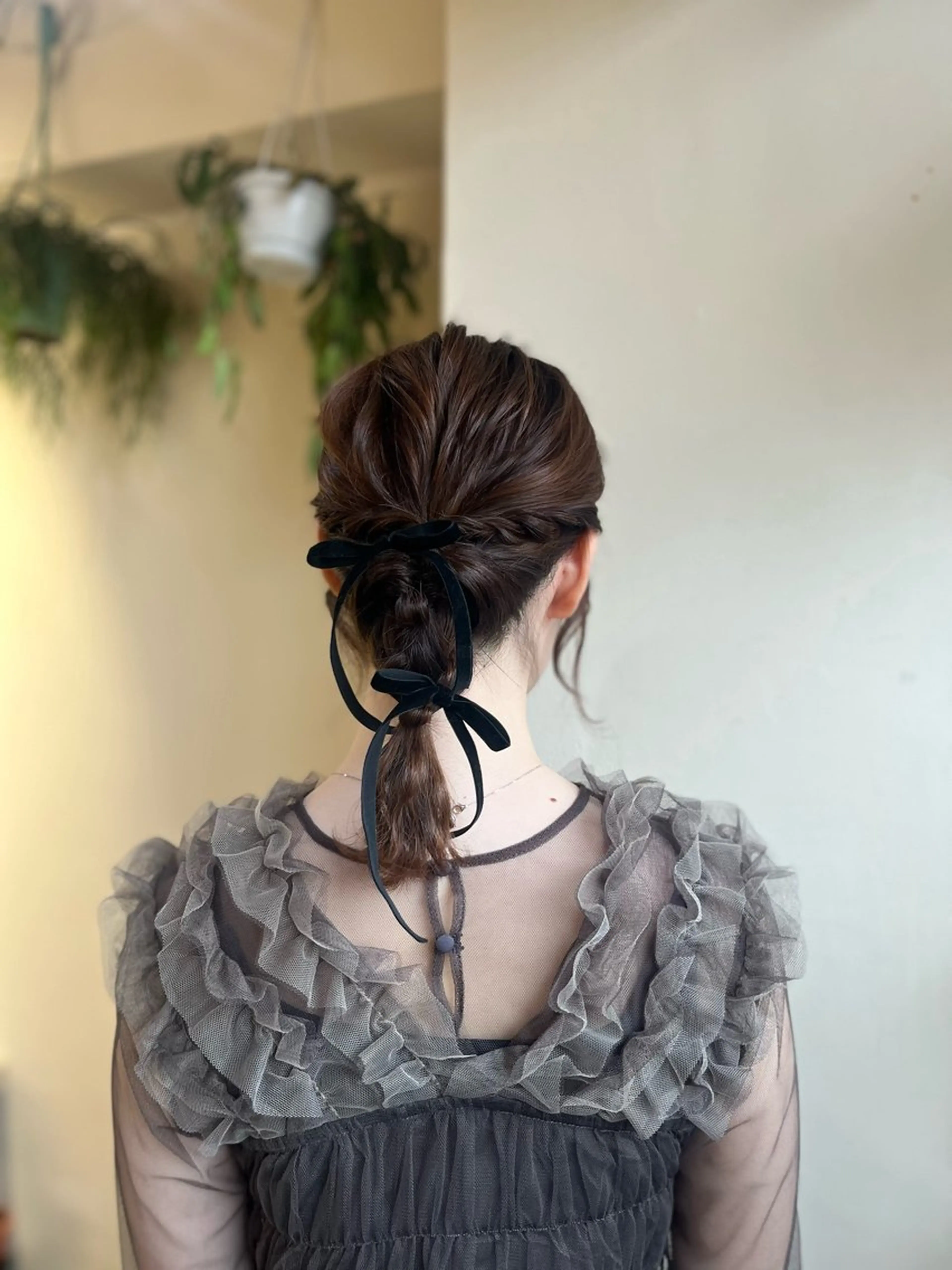 セミロング 塩川ももこ/ 縮毛矯正/ヘアセットのヘアスタイル