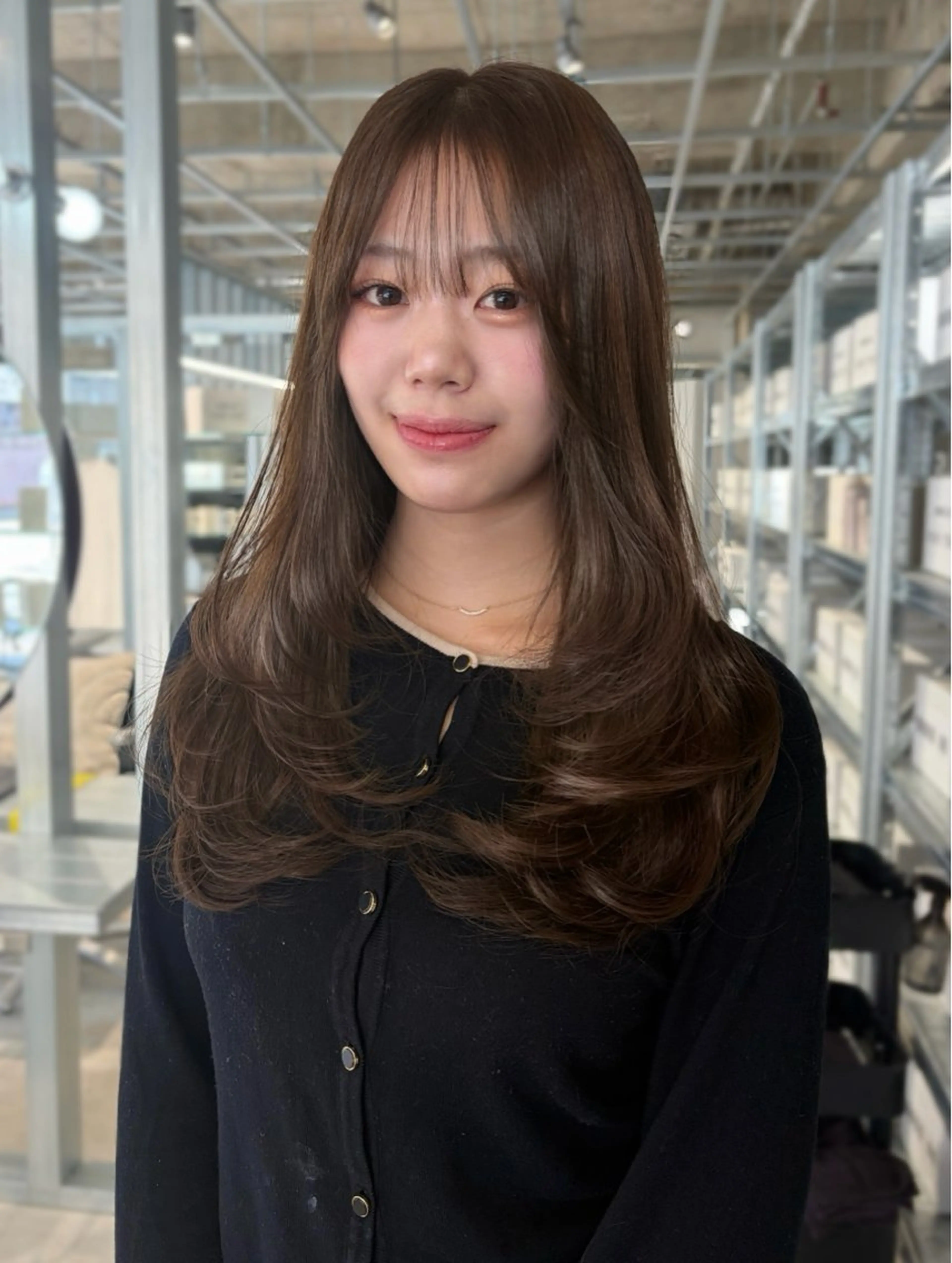 セミロング カラー カット ヘアカラー トリートメント ダブルカラー/レイヤ ーカット 🤍ゆきなのヘアスタイル