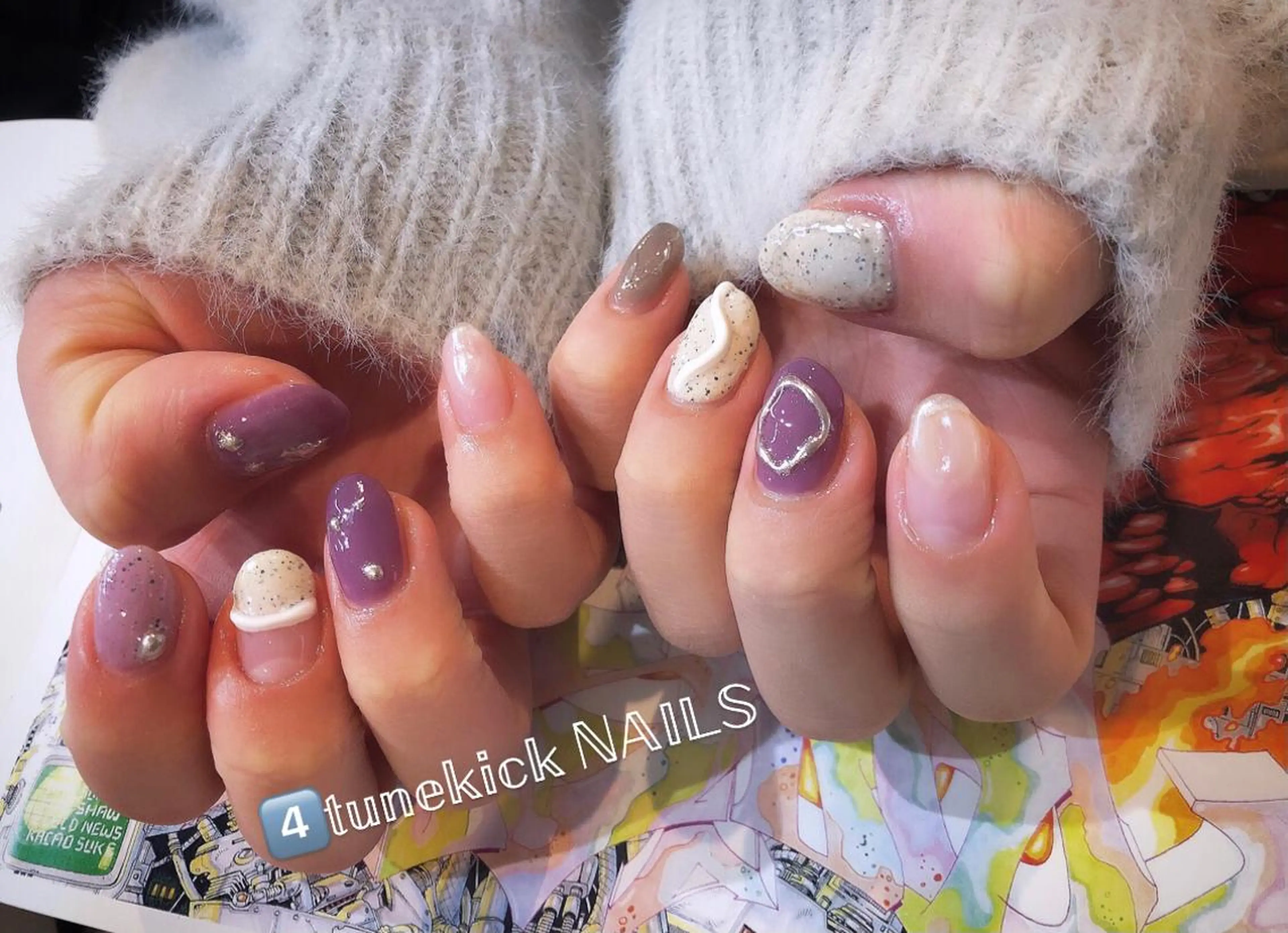ネイル 4tunekick NAILS(フォーチュンキックネイルズ)所属・光森 淳子のネイルデザイン