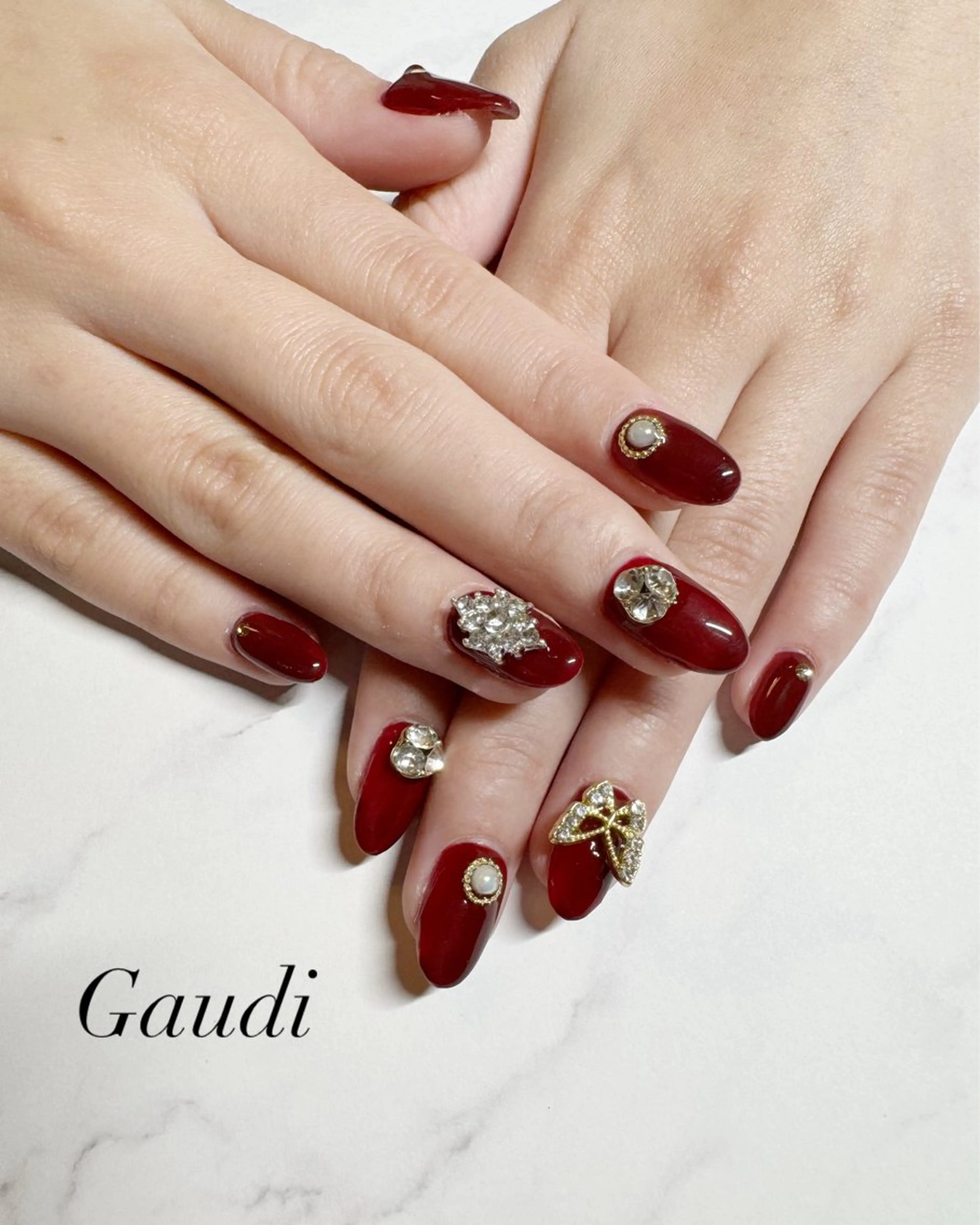 ネイル ボルドー ワンカラーネイル Gaudi.Nail Rinaのその他イメージ