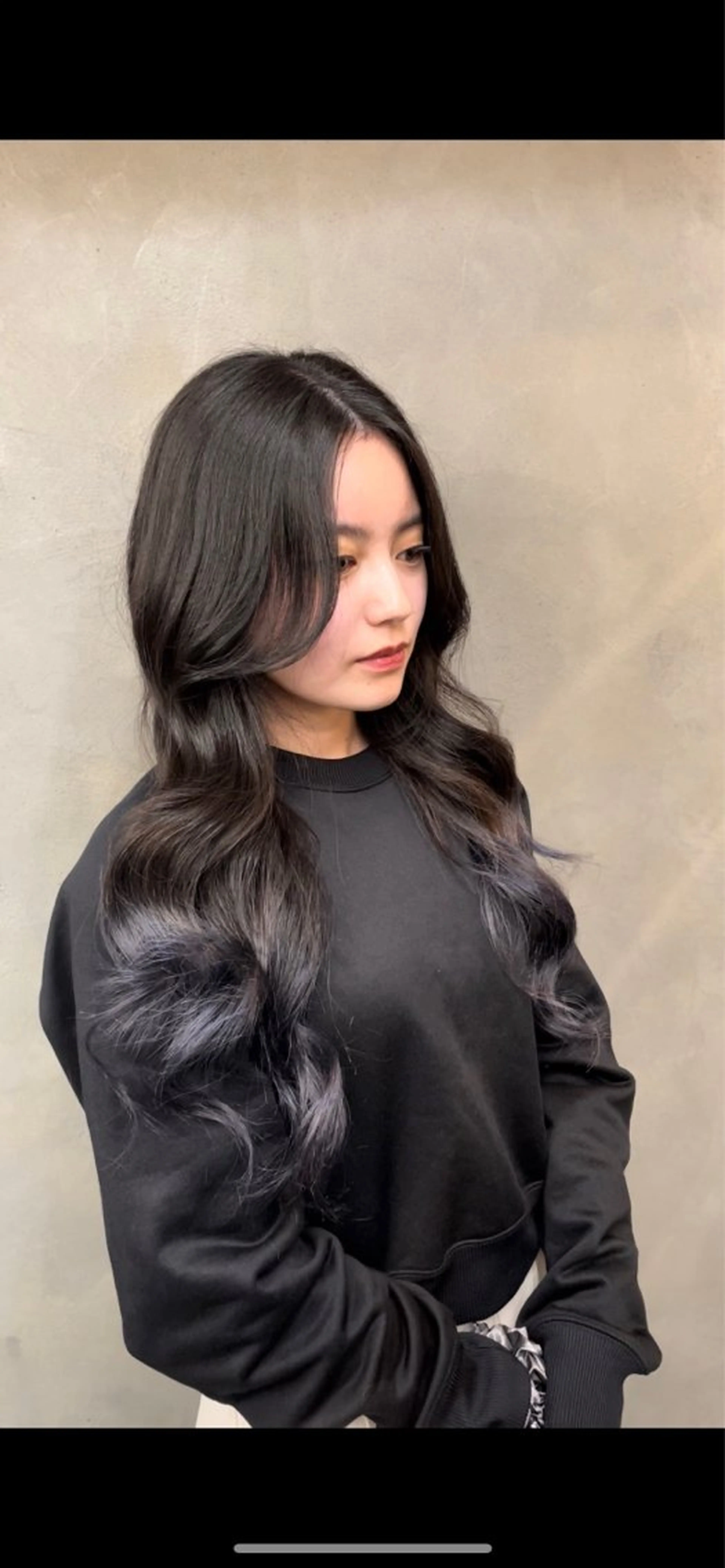 ロング カラー グラデーションカラー ネイビーカラー ヘアカラー TNB TOKYO所属・エクステ/コーンロウ KURUMI⛓️🔥のヘアスタイル