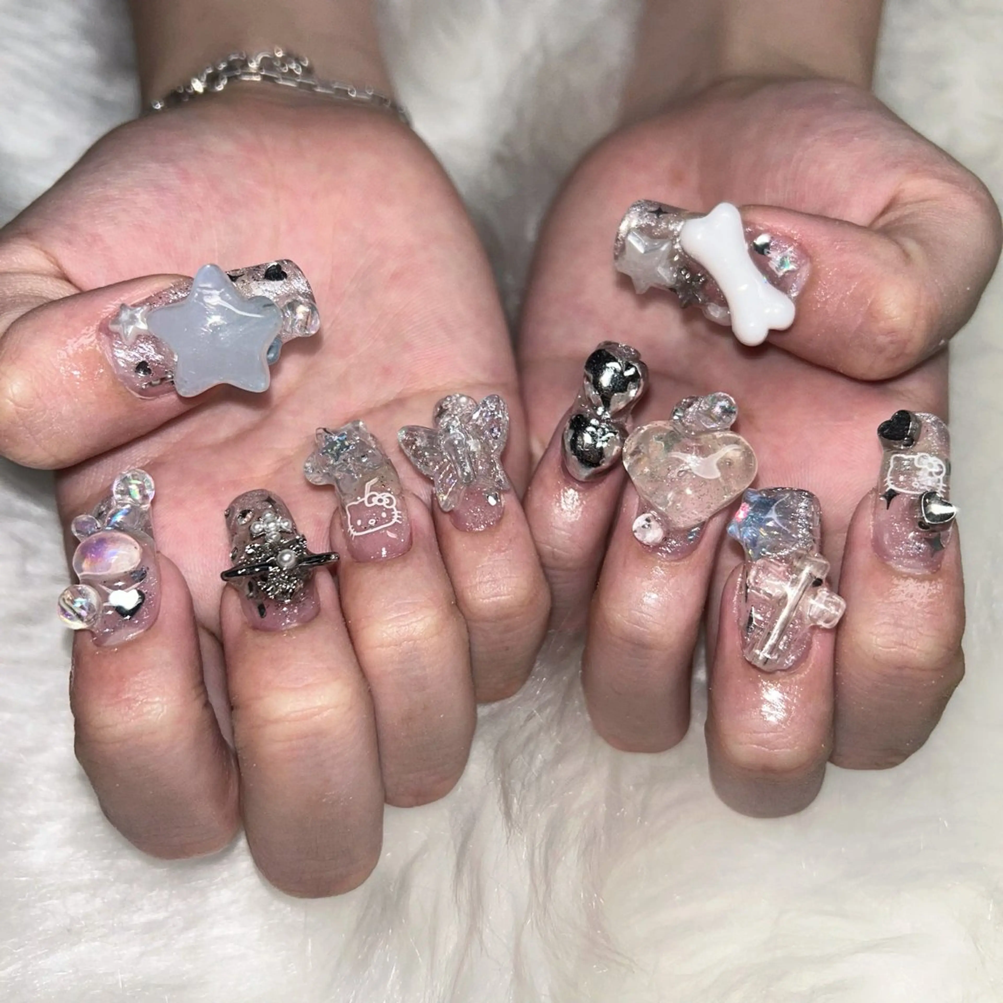 ショート ショートヘア Re:lith所属・猫夢 にゃむのネイルデザイン