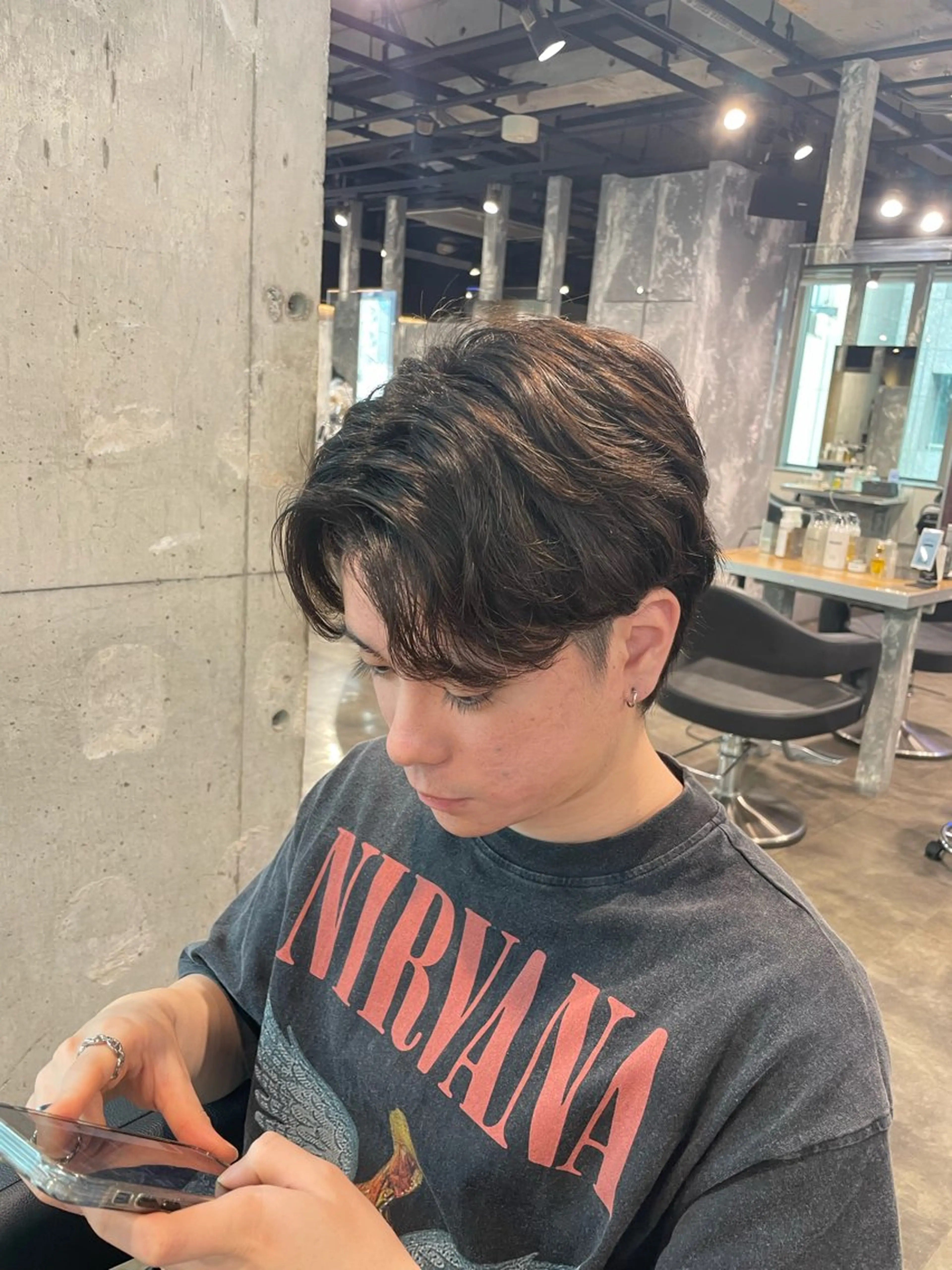 パーマ メンズ カット ヘアカラー 縮毛矯正 艶髪/透明感🪽 DISCO🪽のヘアスタイル