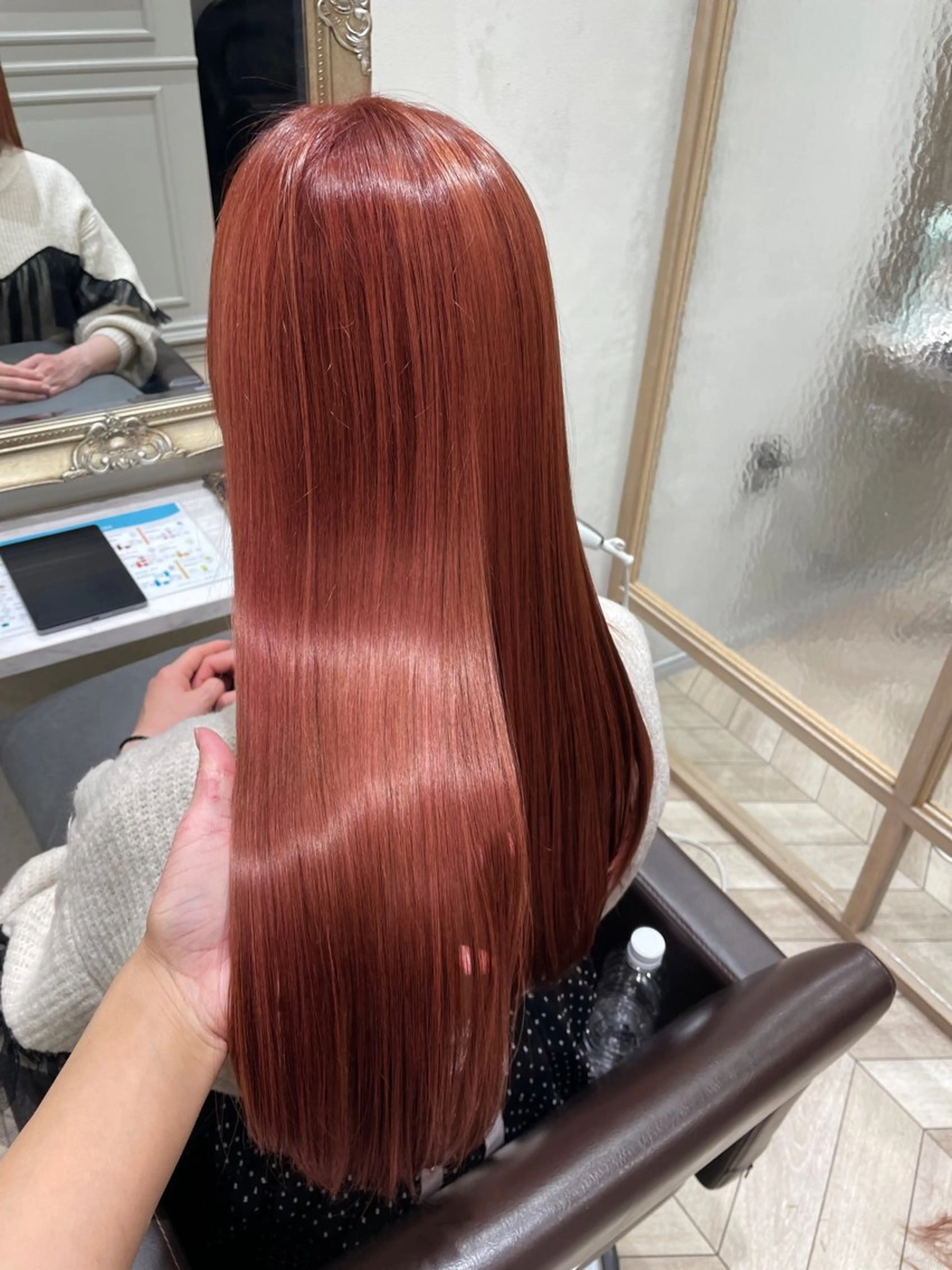 【耳つぼジュエリー付き👂✨（10粒つけ放題）】髪質改善カラー＋カット+TOKIOトリートメントの写真