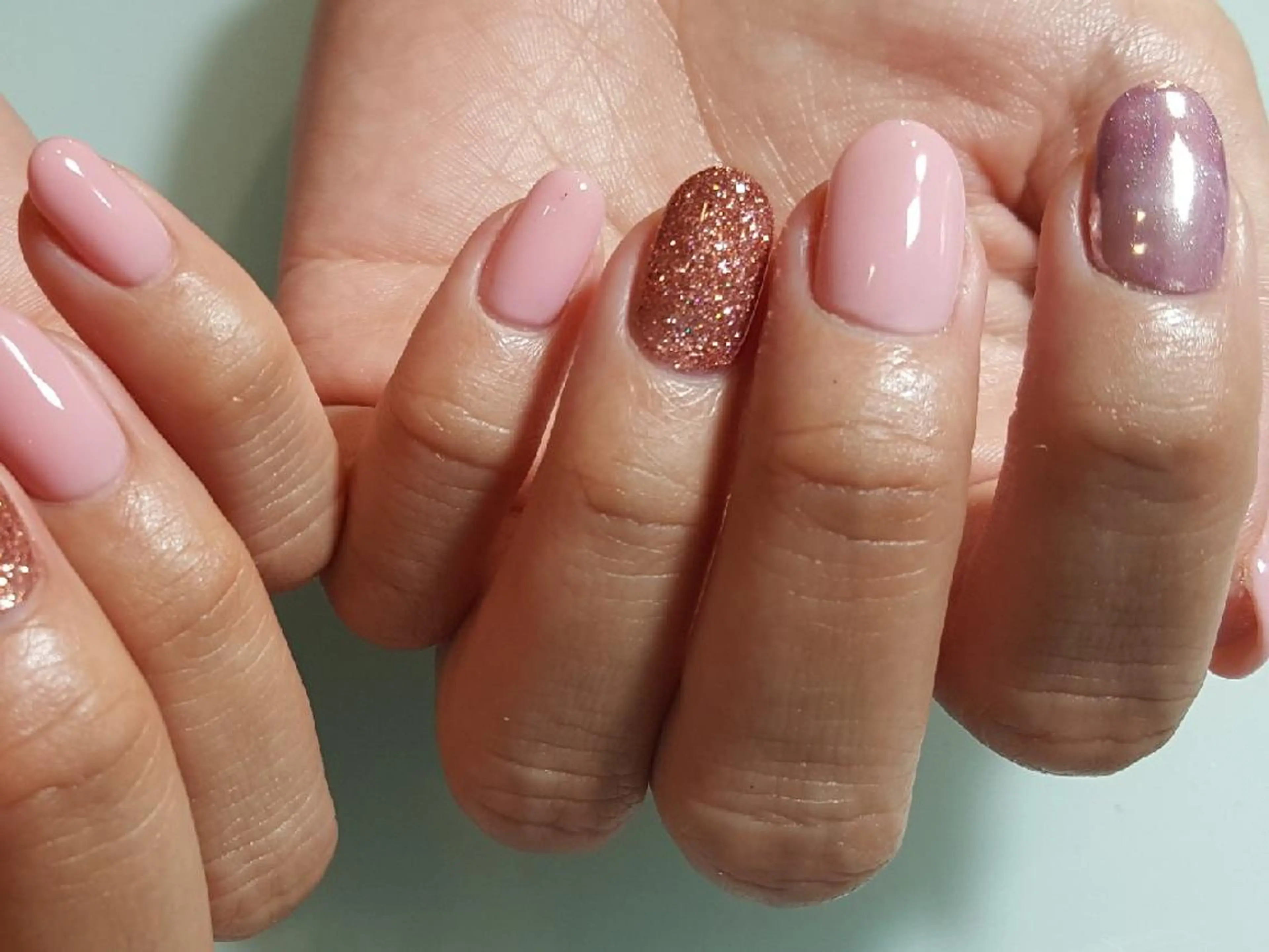 ネイル ミラーネイル 人気エリア💖完全個室【ルリエ】所属・ネイルサロン Lelienルリエのネイルデザイン