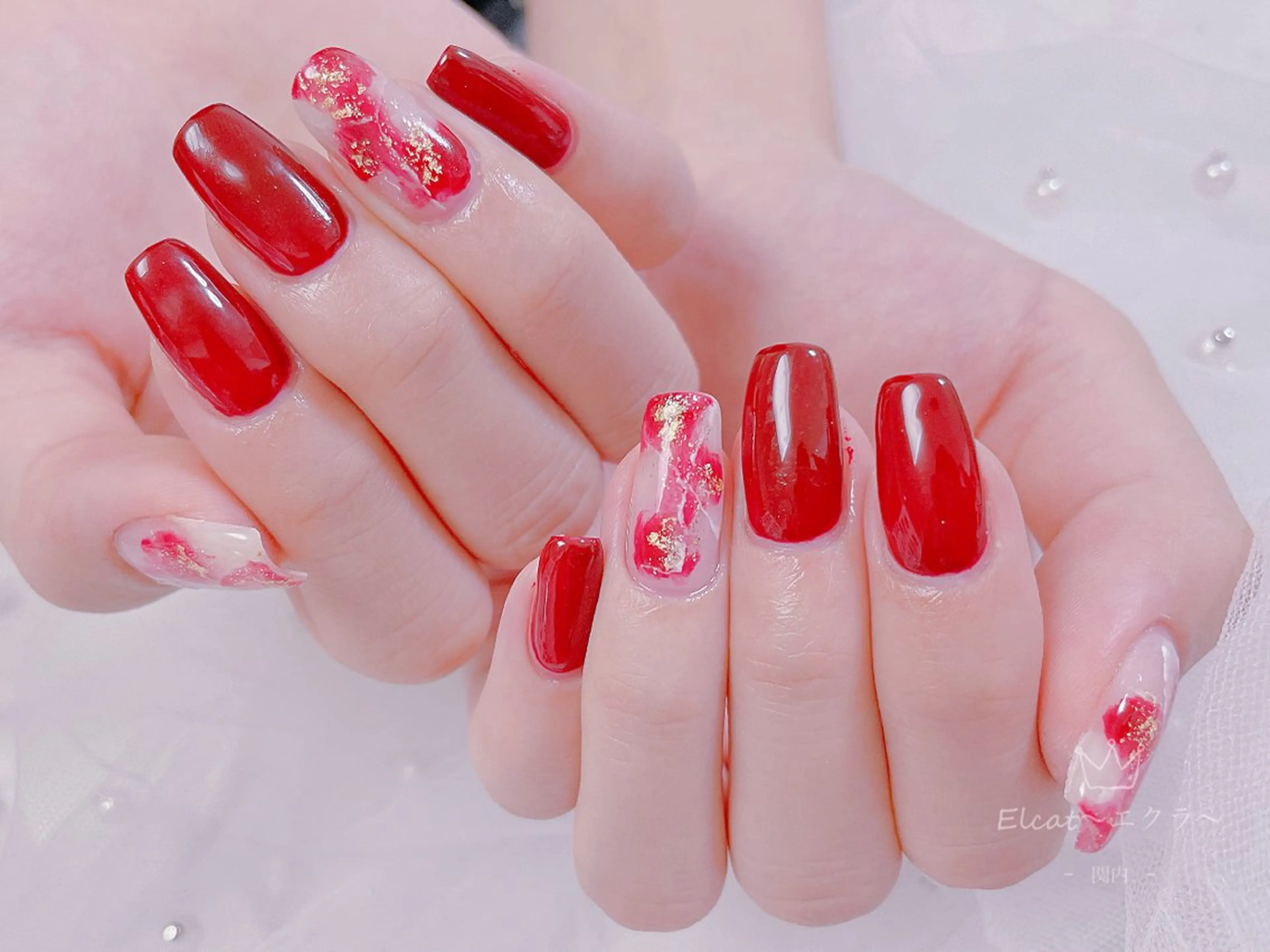 ネイル ハンドネイル ネイルサロンエクラ 🫧Shizukaのネイルデザイン