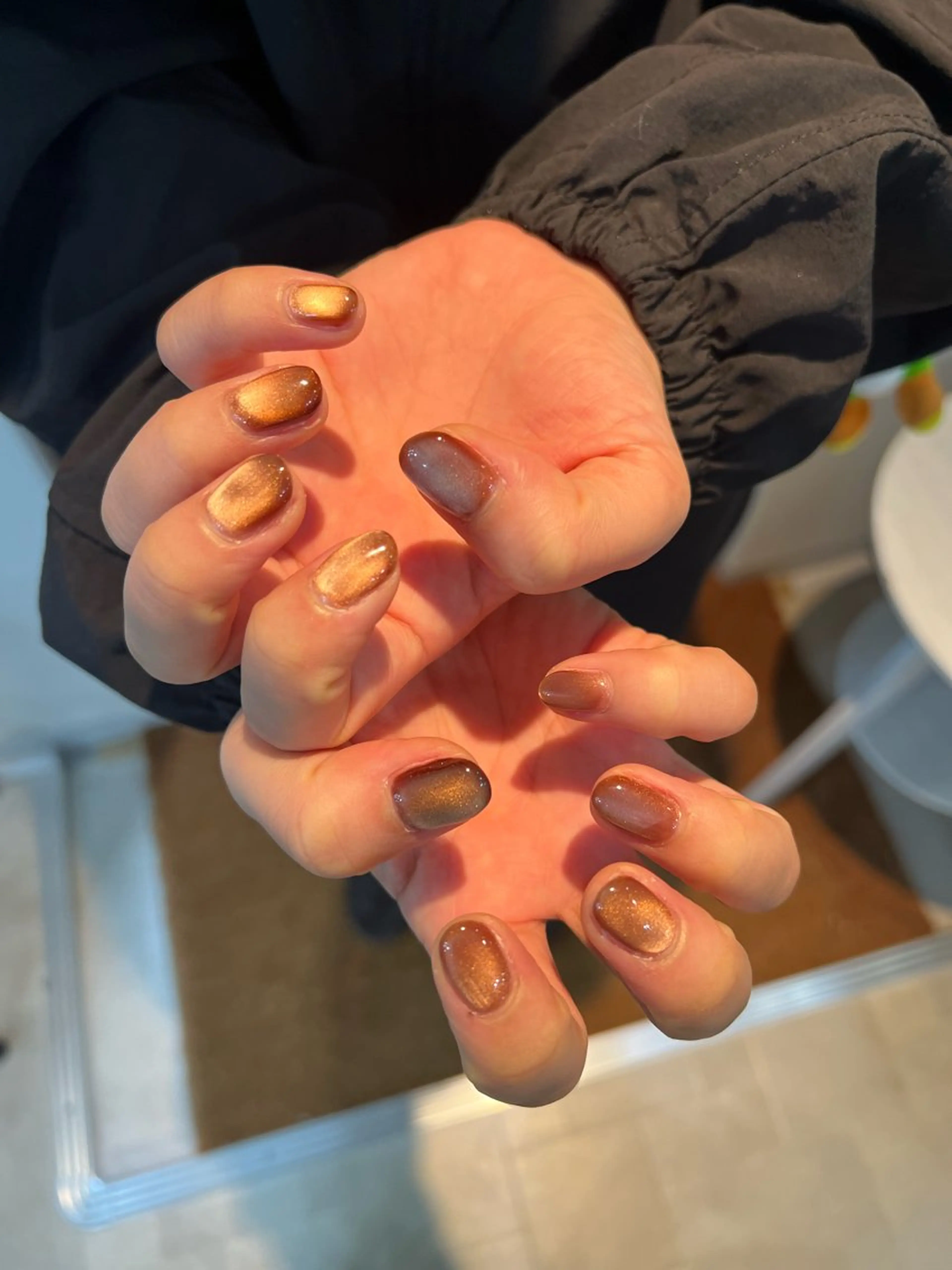 ネイル ブラウン Free's nail　Sakiのネイルデザイン