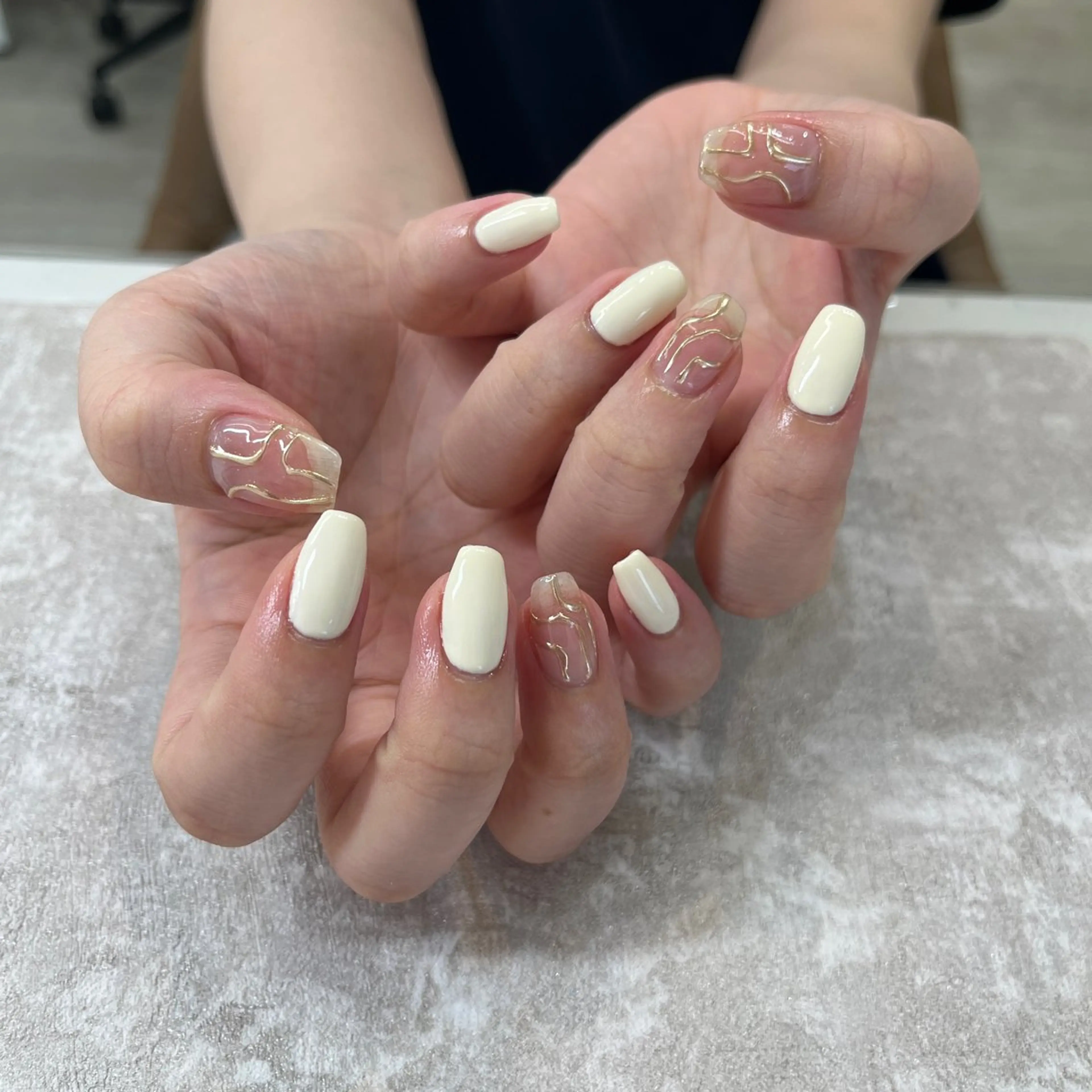 ネイル ハンドネイル 大島 玲奈のネイルデザイン