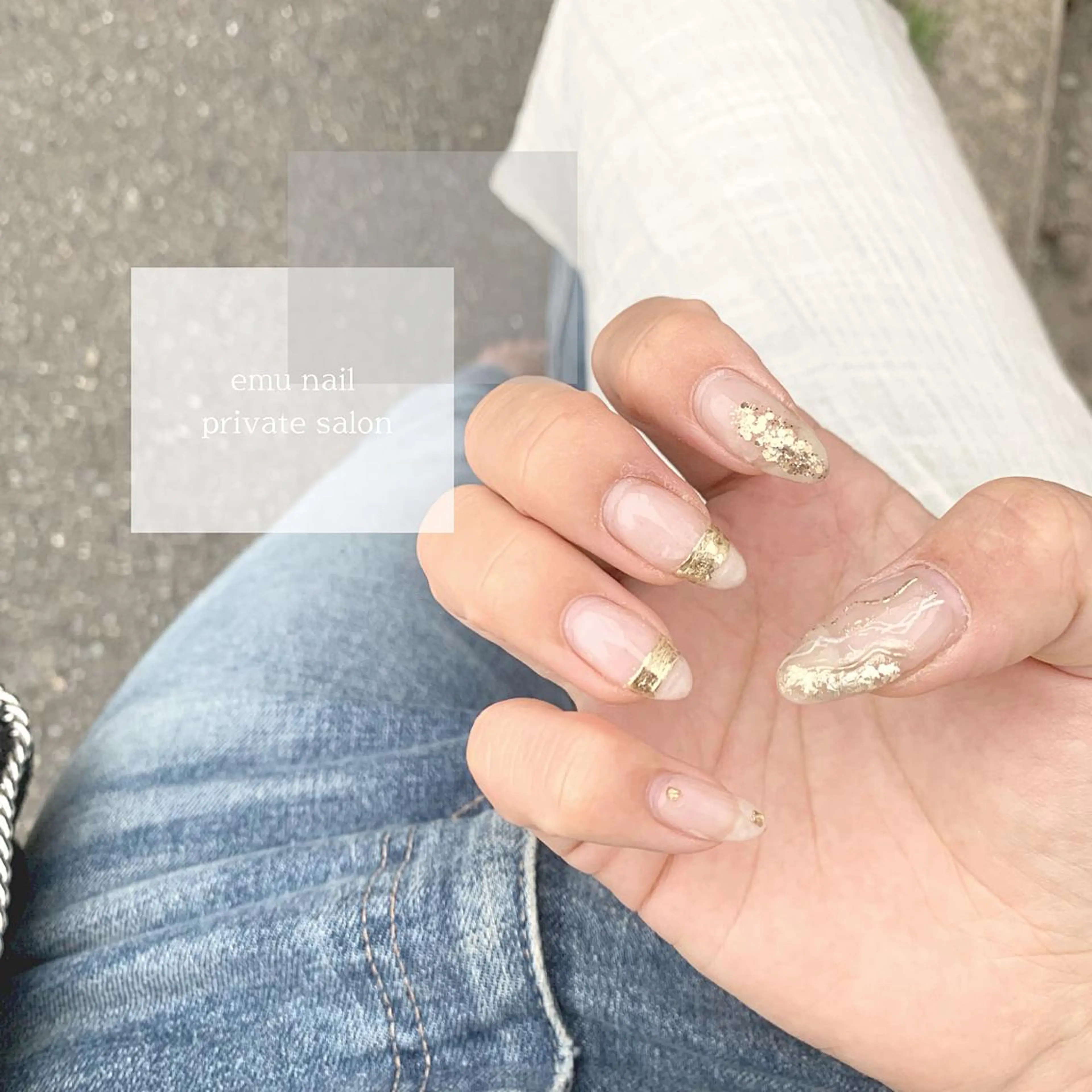 ネイル クリアネイル emu nailのネイルデザイン