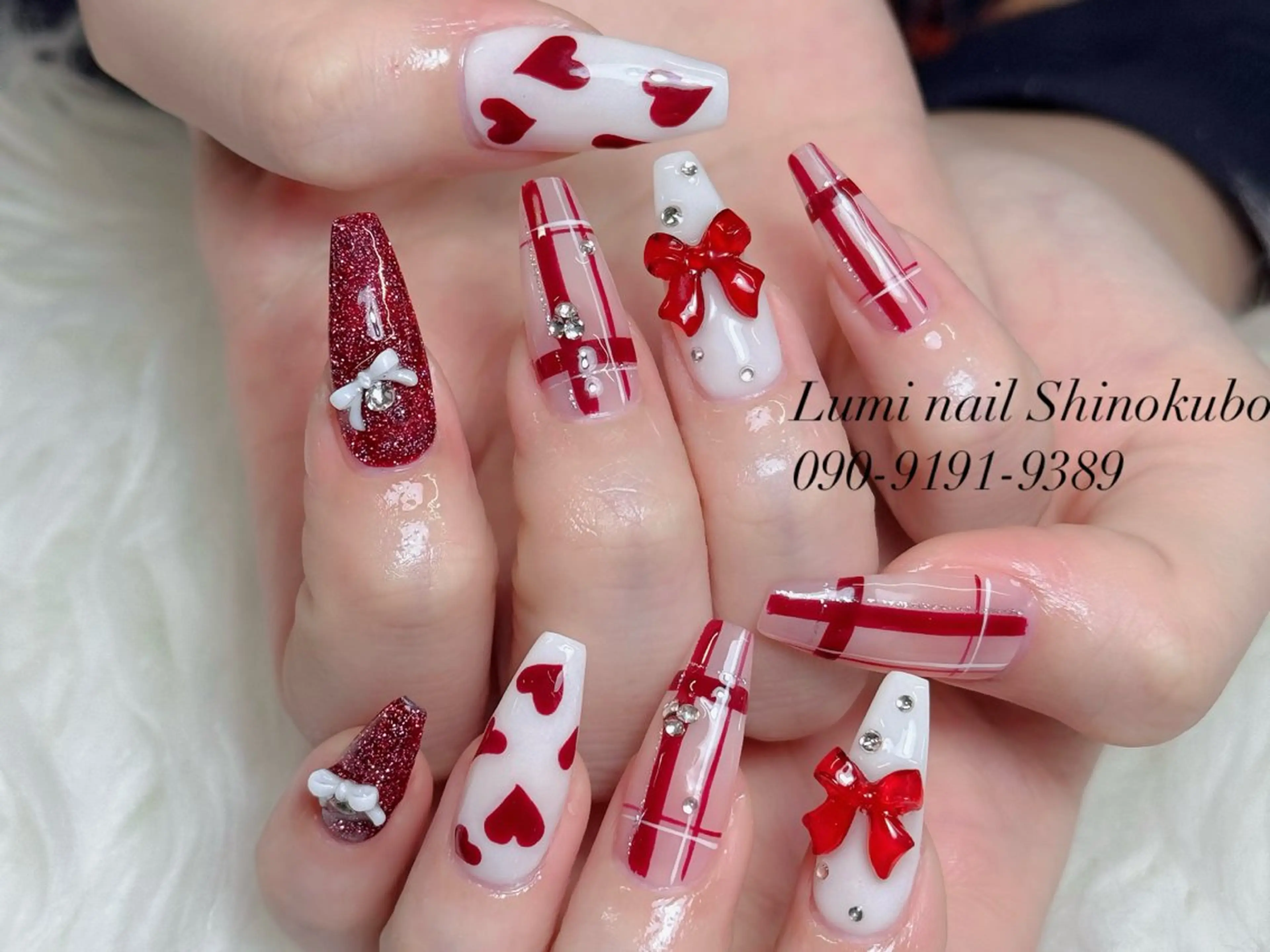 ネイル オーロラネイル チークネイル 長さ出し フレンチネイル ハロウィン ハンドネイル Lumi Nail 新大久保3‘のネイルデザイン