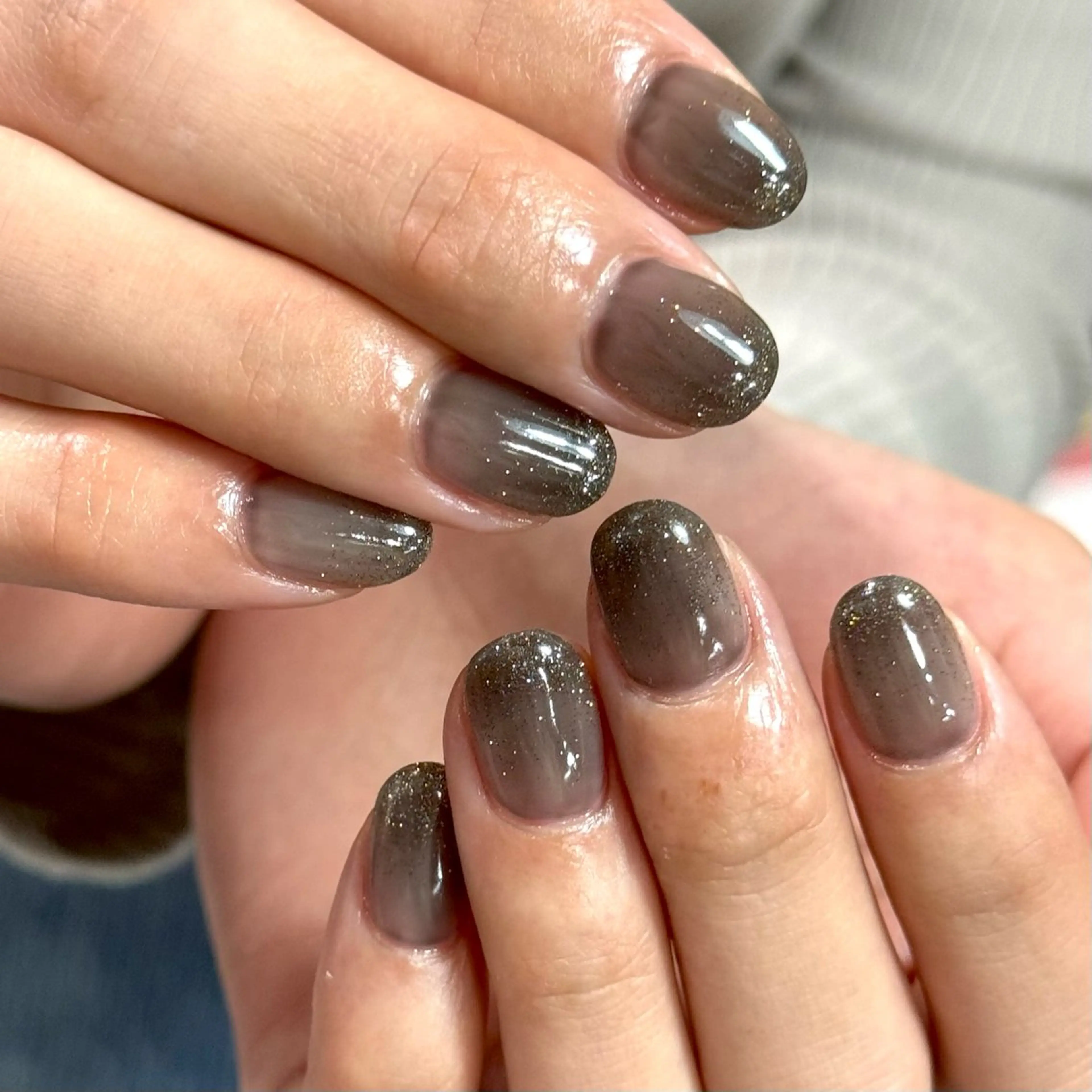 ネイル フラッシュネイル ラメ(グリッター) ワンカラーネイル ハンドネイル HARUKA ネイリスト福岡/薬院のネイルデザイン