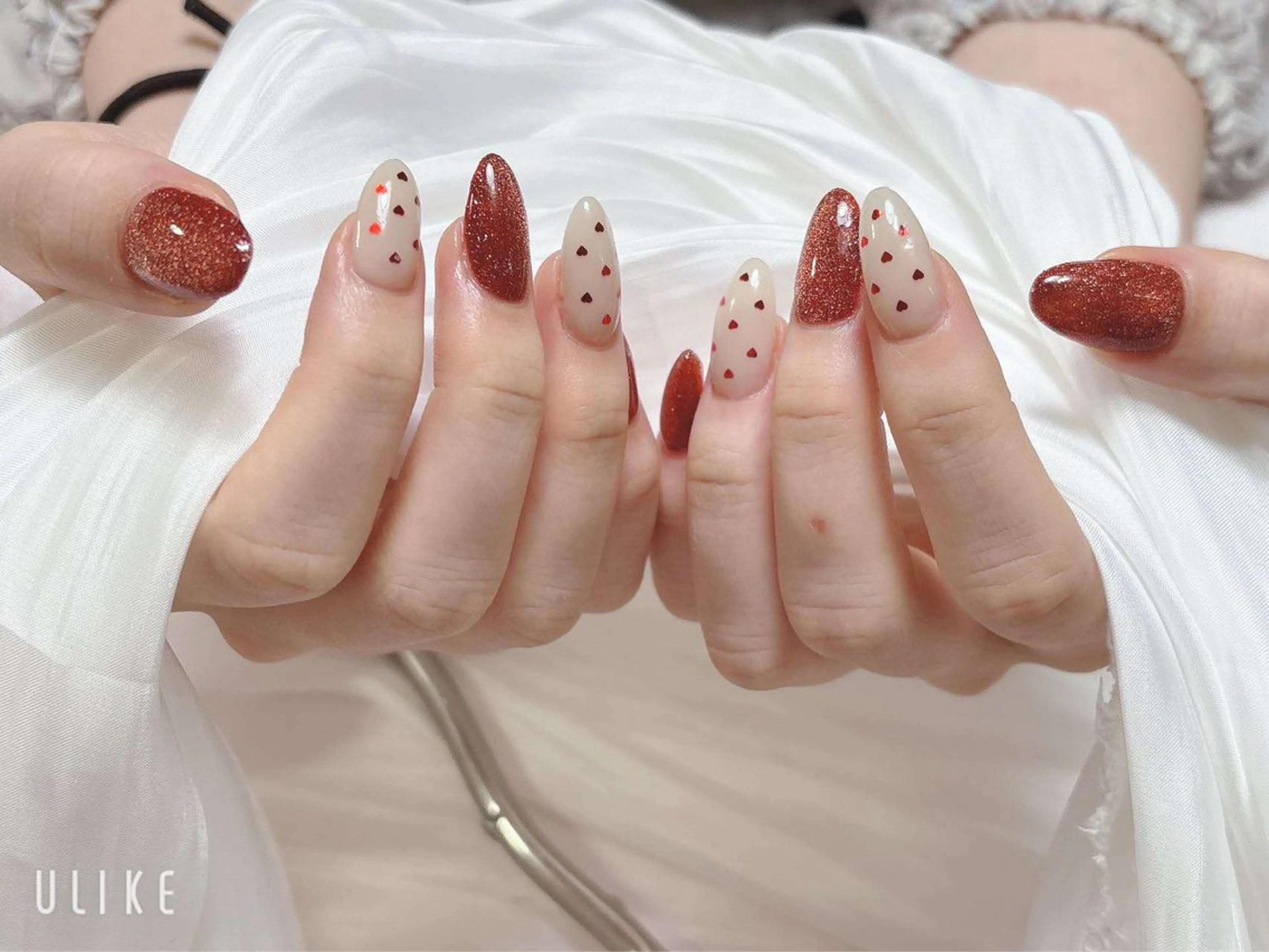 ネイル フットネイル フレンチネイル ジェルネイル ガラスフレンチ 韓国ネイル ハンドネイル ハンドケア The Nail & Eye Lashのその他イメージ