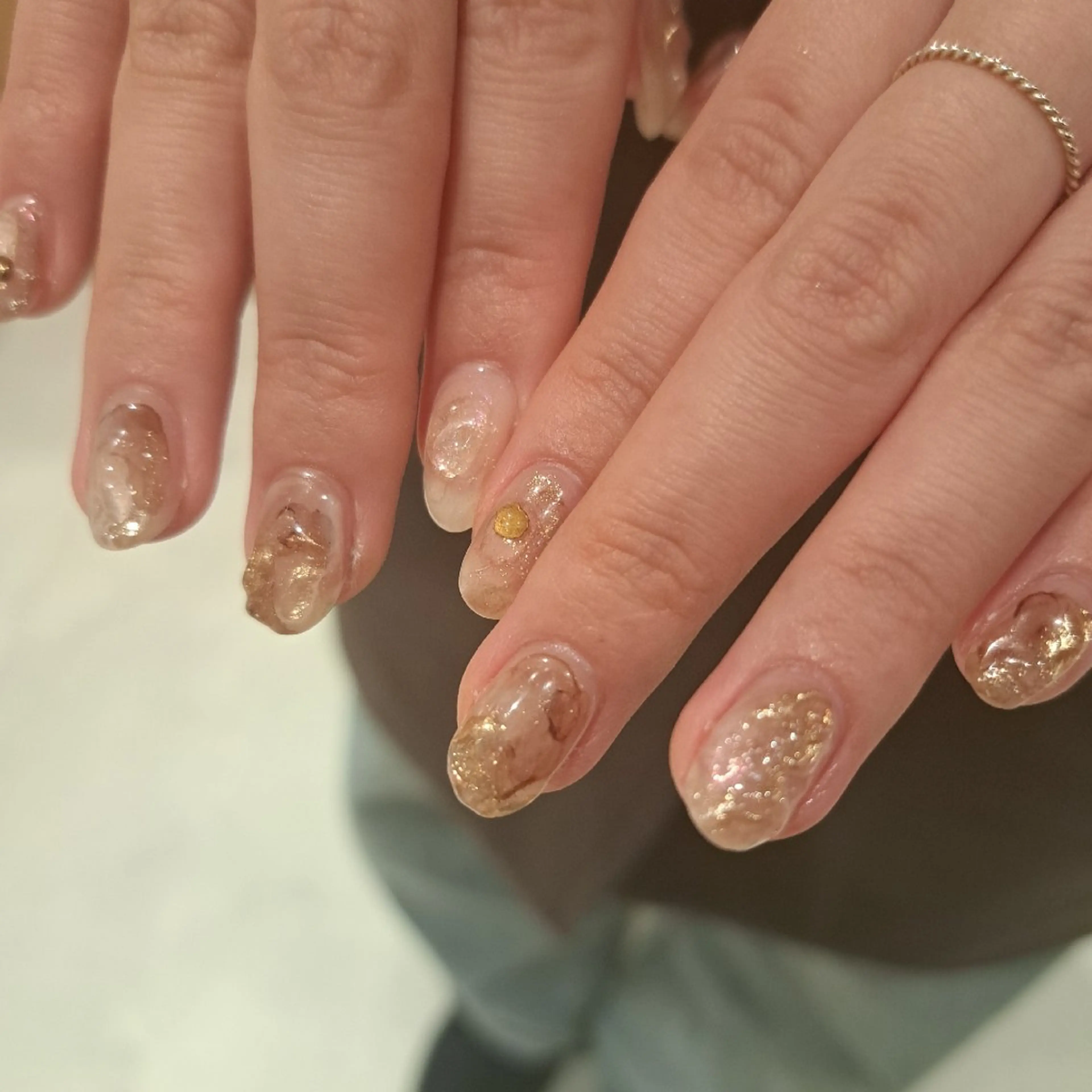 ネイル アートネイル クリアネイル ミラーネイル 持ち込み ニュアンスネイル Nail mood /アートし放題のネイルデザイン