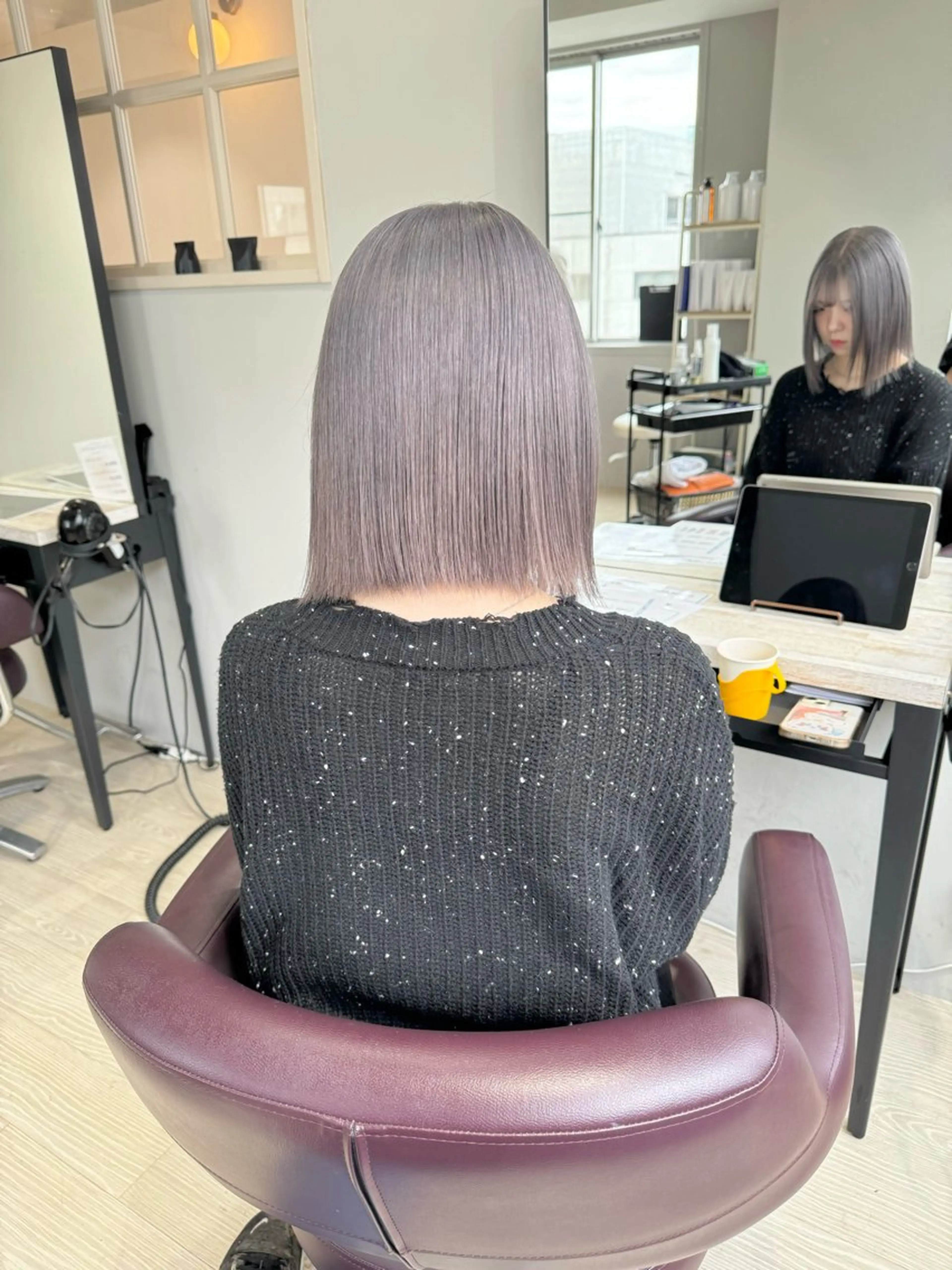 ミディアム 菊地 万佐久のヘアスタイル