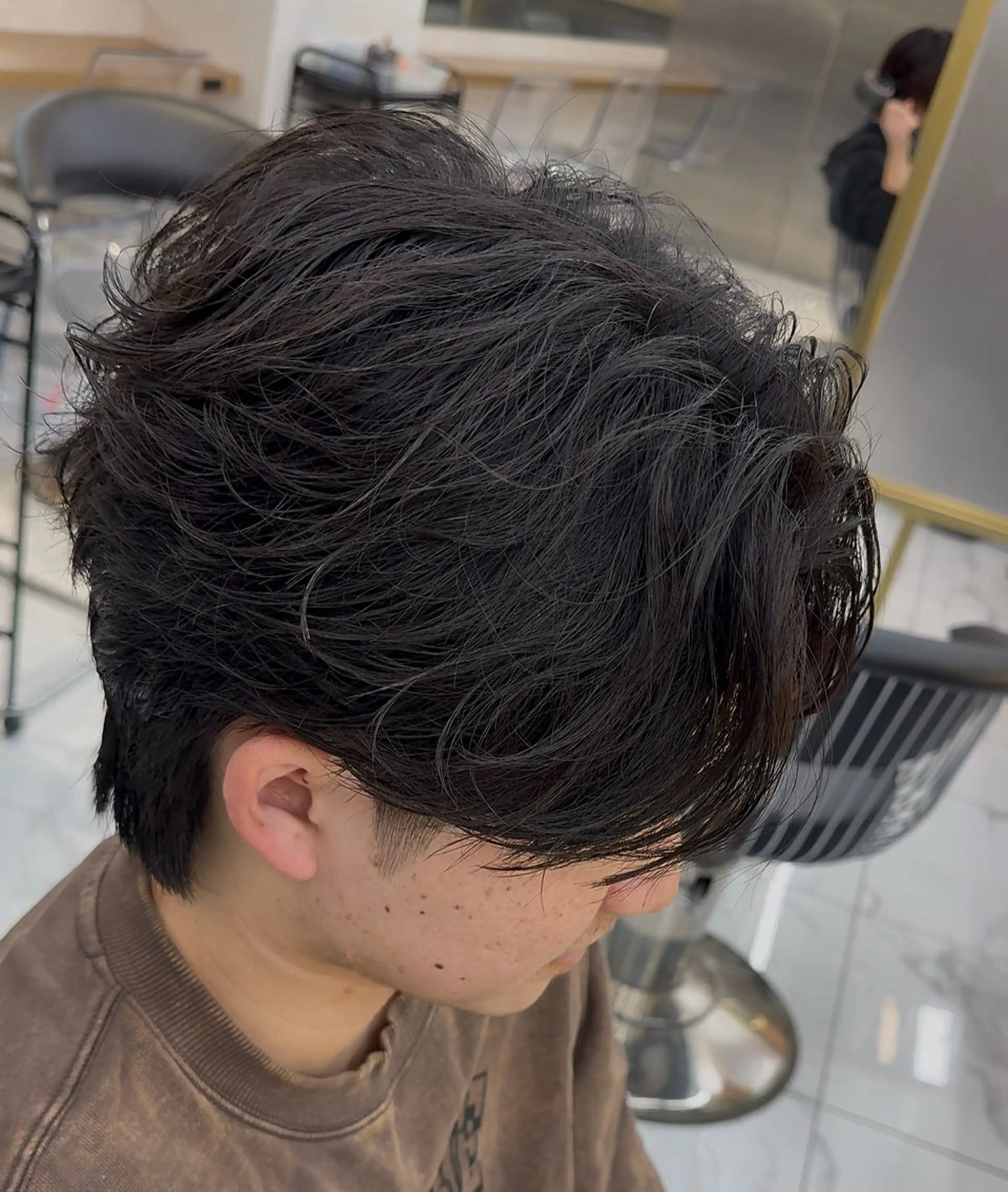 パーマ バレイヤージュ 🌈 ハイシマ ユウイのヘアスタイル