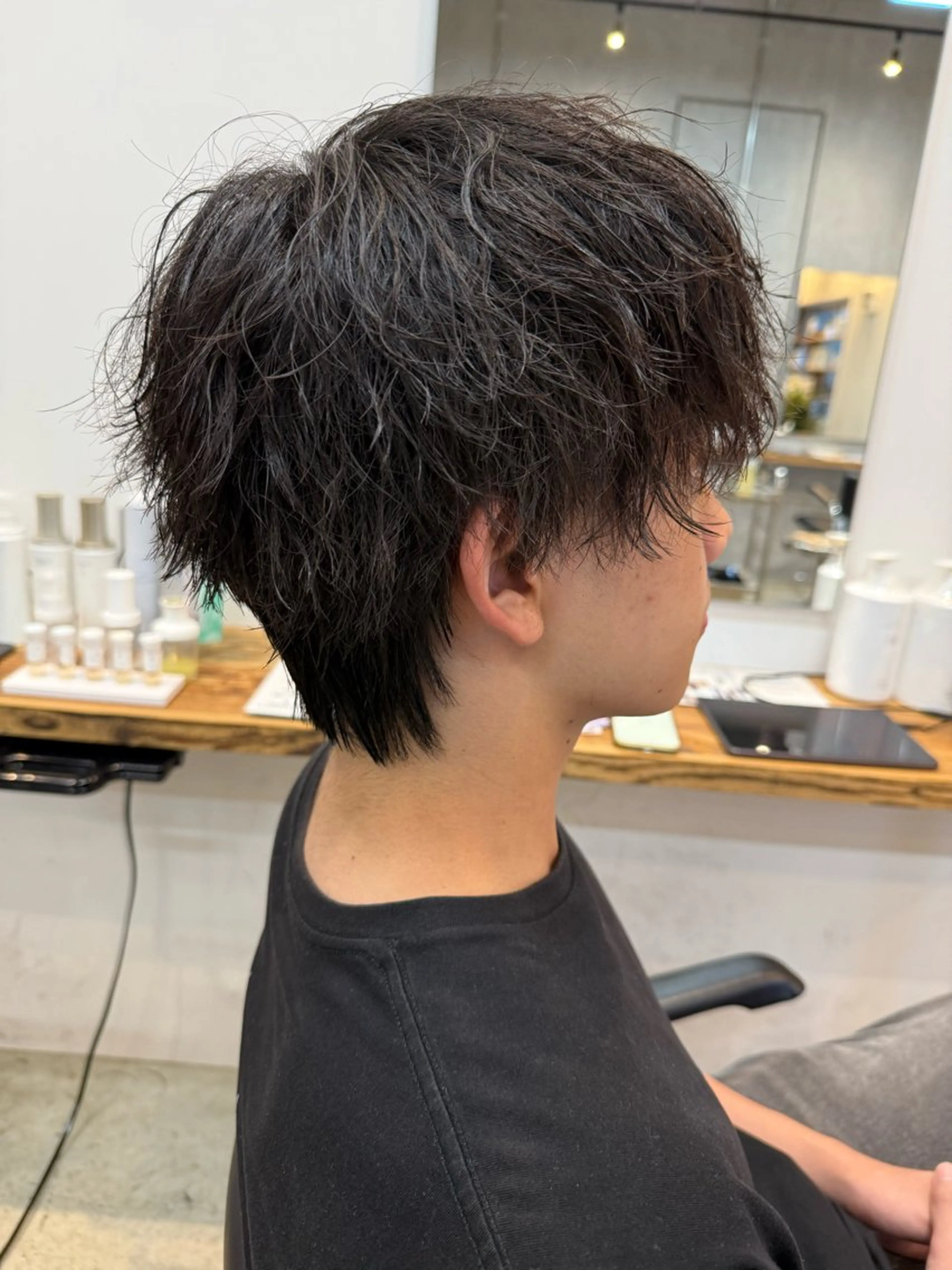 ショート パーマ 小林 崇雅　ダウンパーマのヘアスタイル