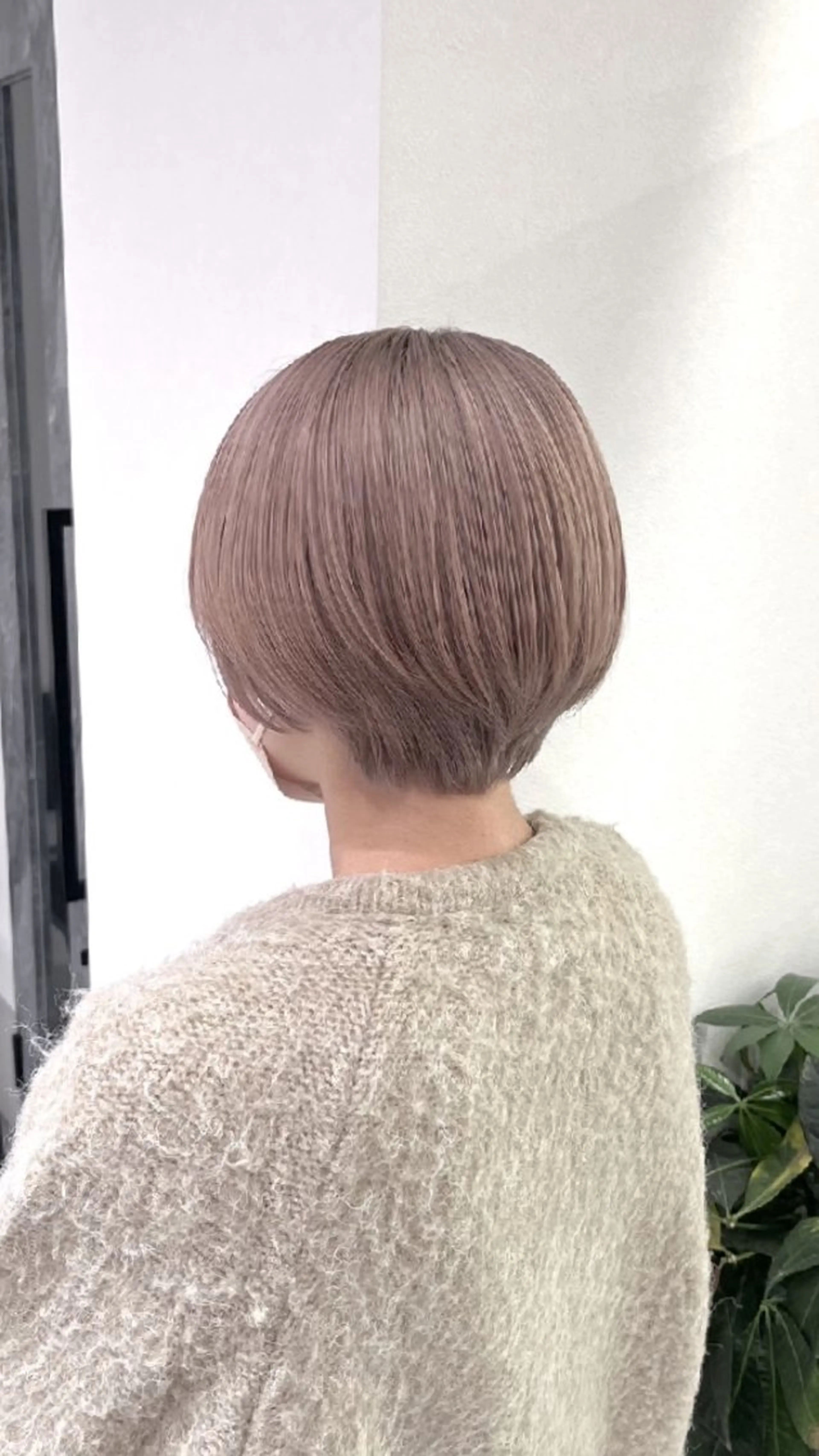 ショート ハイライト 髪質改善 韓国風ヘア レイヤーカット piLLon 心斎橋のヘアスタイル