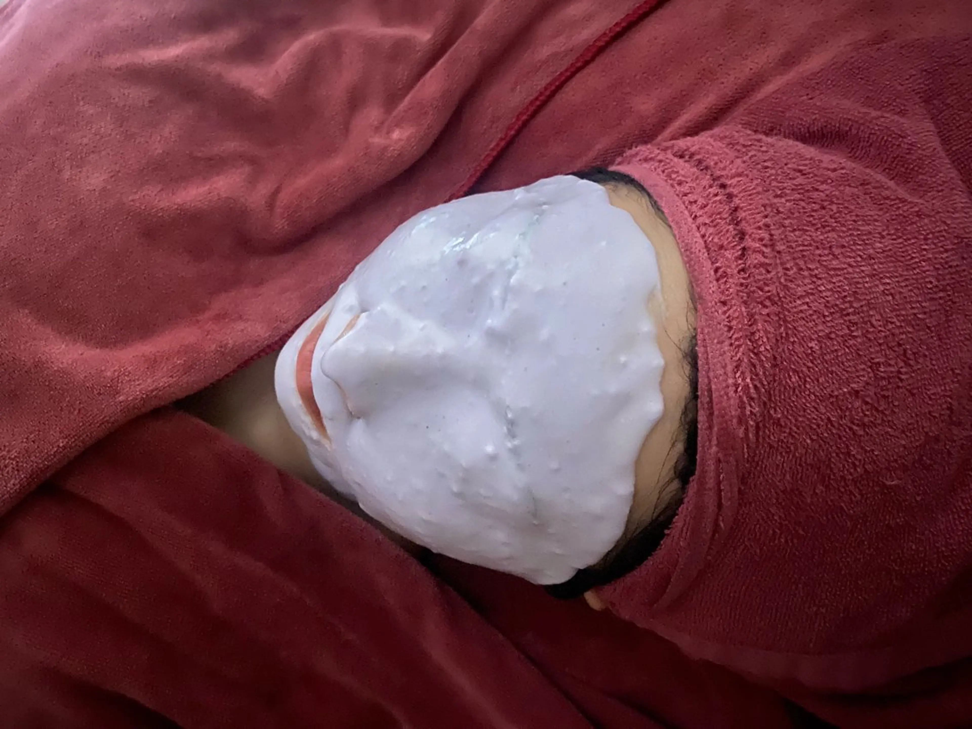 【乾燥やたるみシワが気になる方へ🫧】本格的フェイシャル&デコルテエステ➕ツヤ肌・リフトアップ、保湿の生パックコース💜の写真