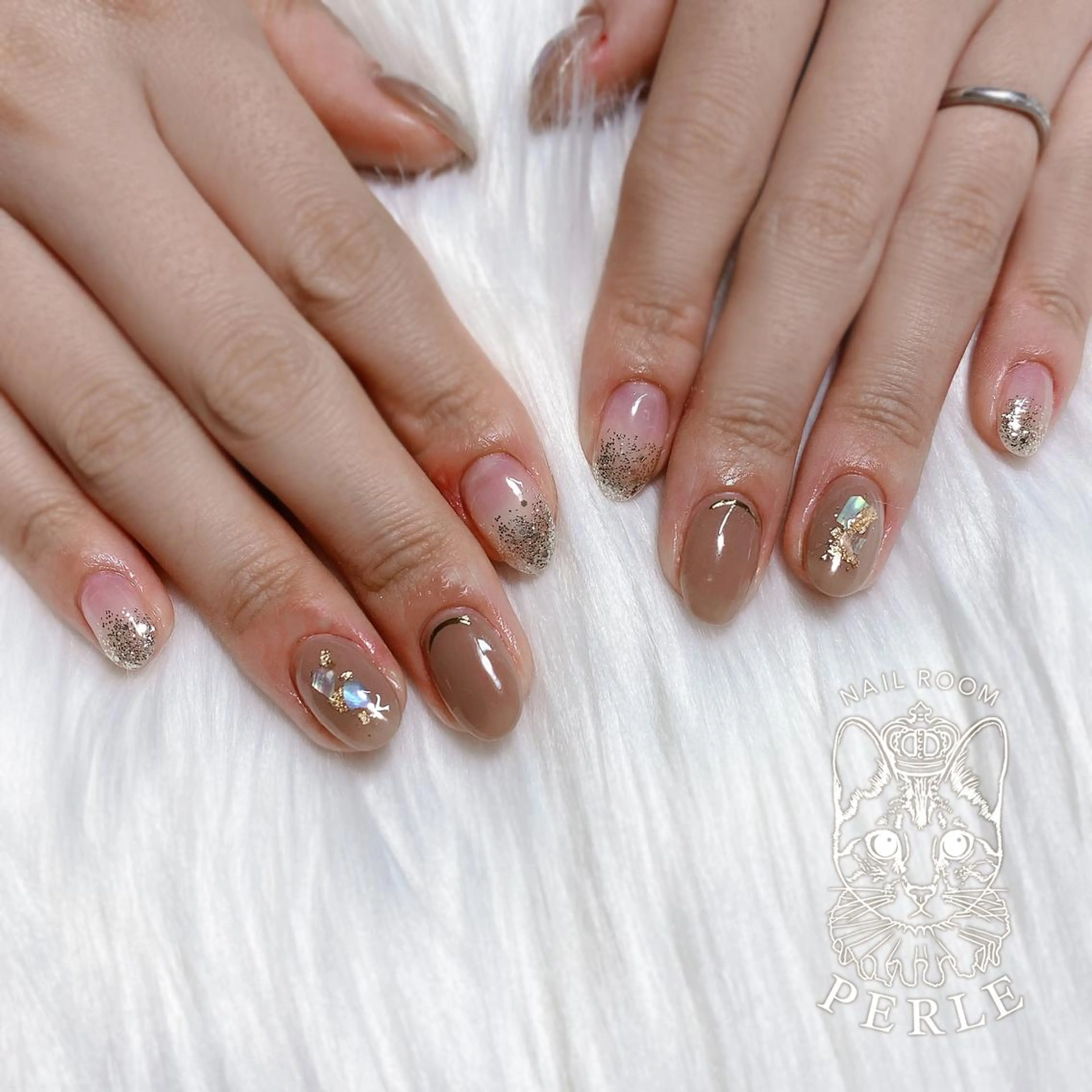 ネイル オフィスネイル ハンドネイル nail room Perleのネイルデザイン